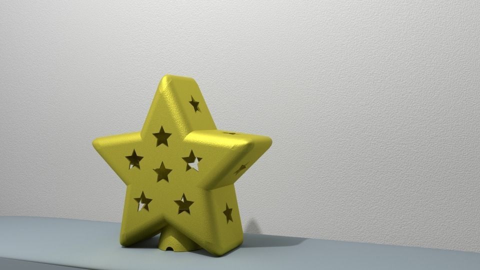 Star Lamp Free 3D print model_1
