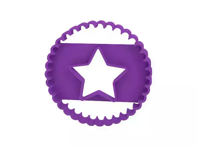 Cookie cutter with stained glass window