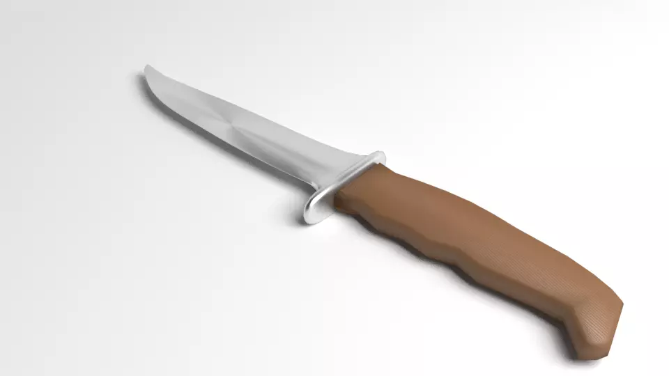 Hunting Knife 1 3D model_0