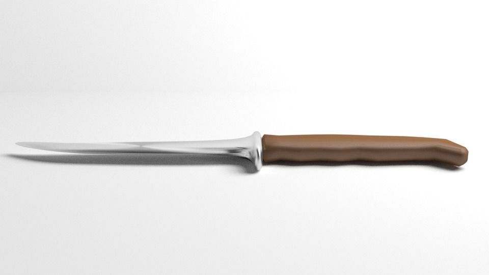 Hunting Knife 1 3D model_1