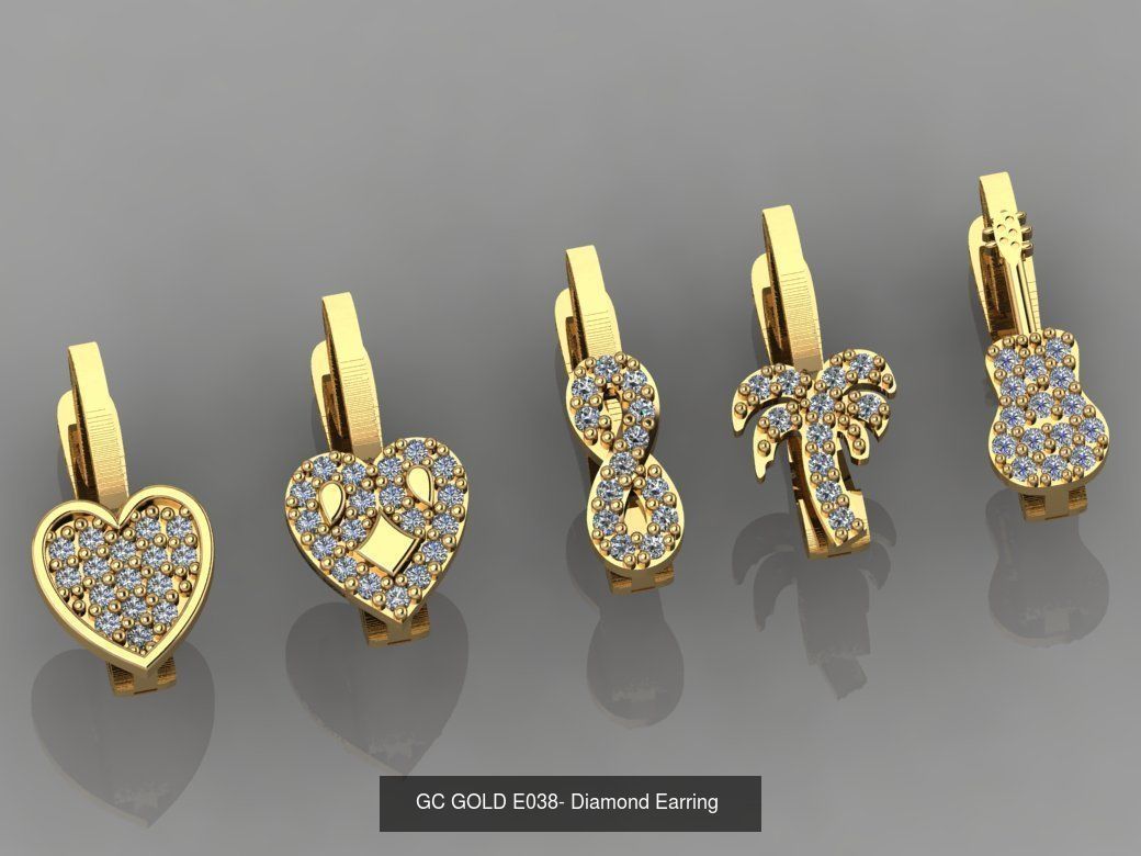 GC GOLD - Diamond gold 3D Model Collection_3