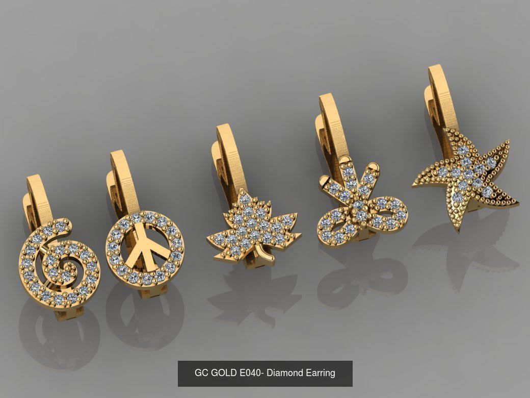 GC GOLD - Diamond gold 3D Model Collection_5