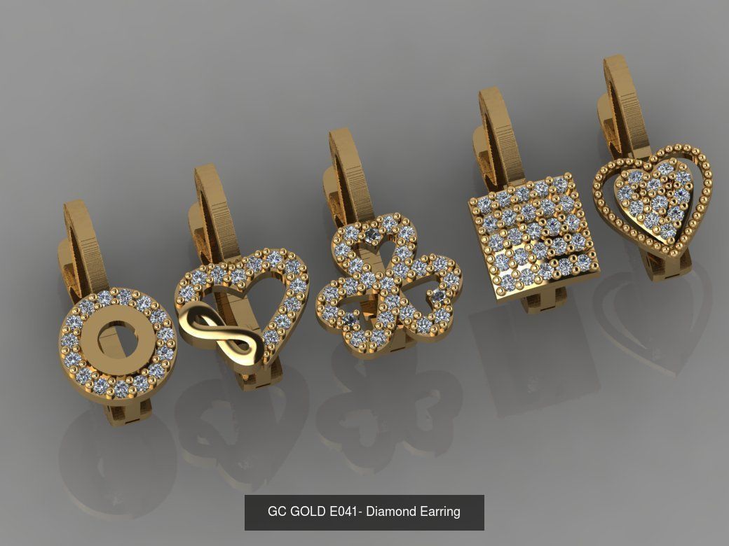 GC GOLD - Diamond gold 3D Model Collection_6