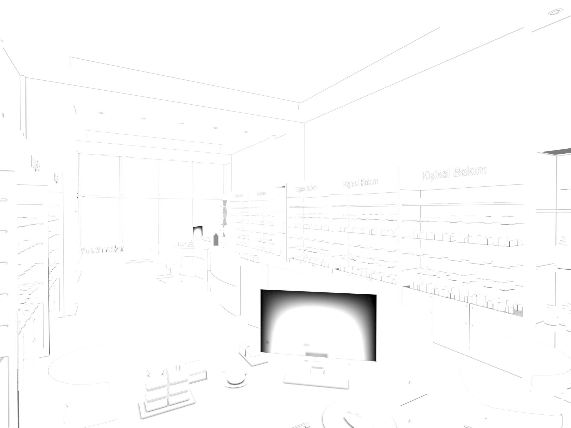 PHARMACY cbd shop interior design 3D model_6