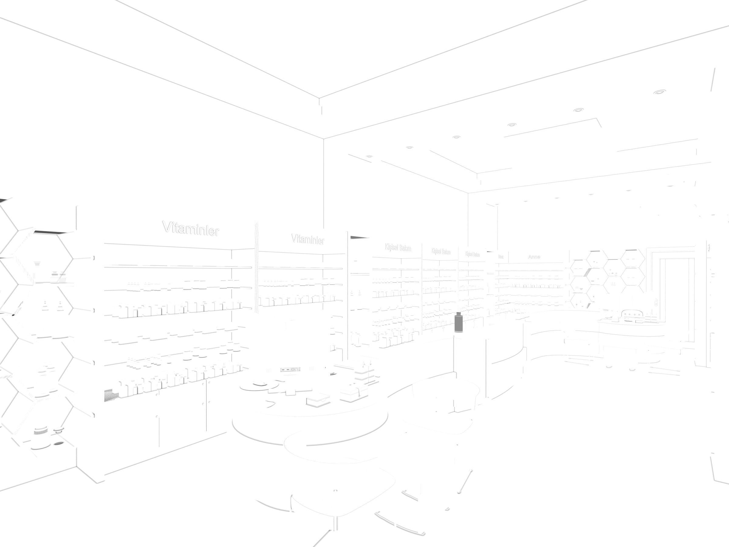 PHARMACY cbd shop interior design 3D model_5