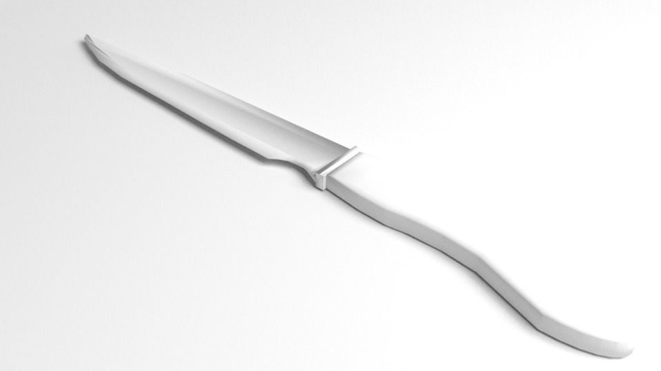 Hunting Knife 5 3D model_4