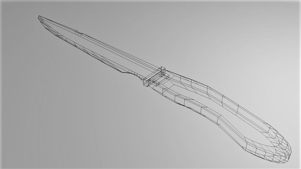 Hunting Knife 5 3D model_5