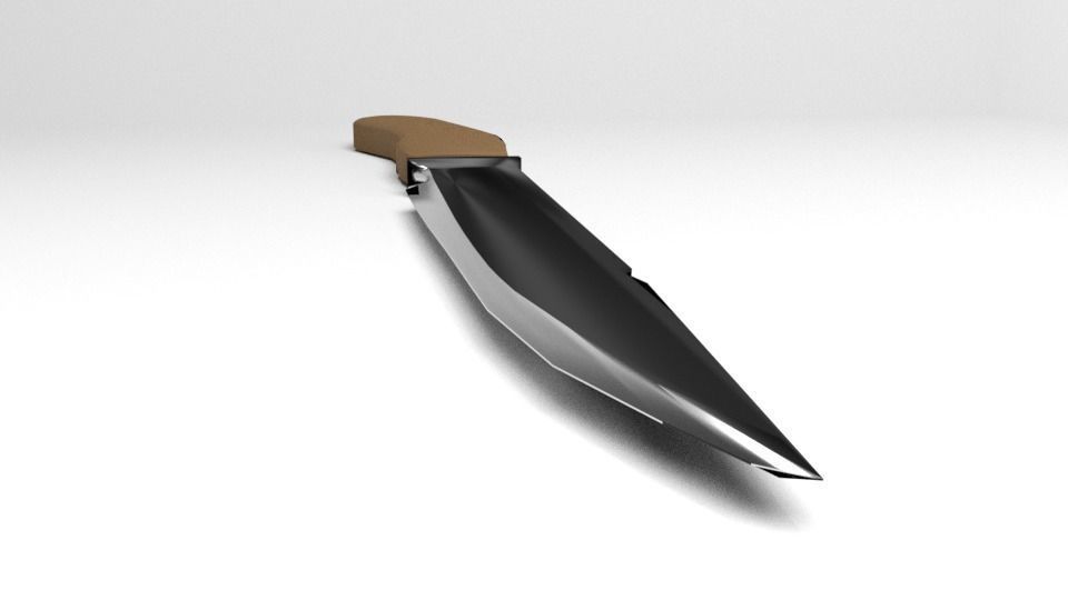 Hunting Knife 5 3D model_3