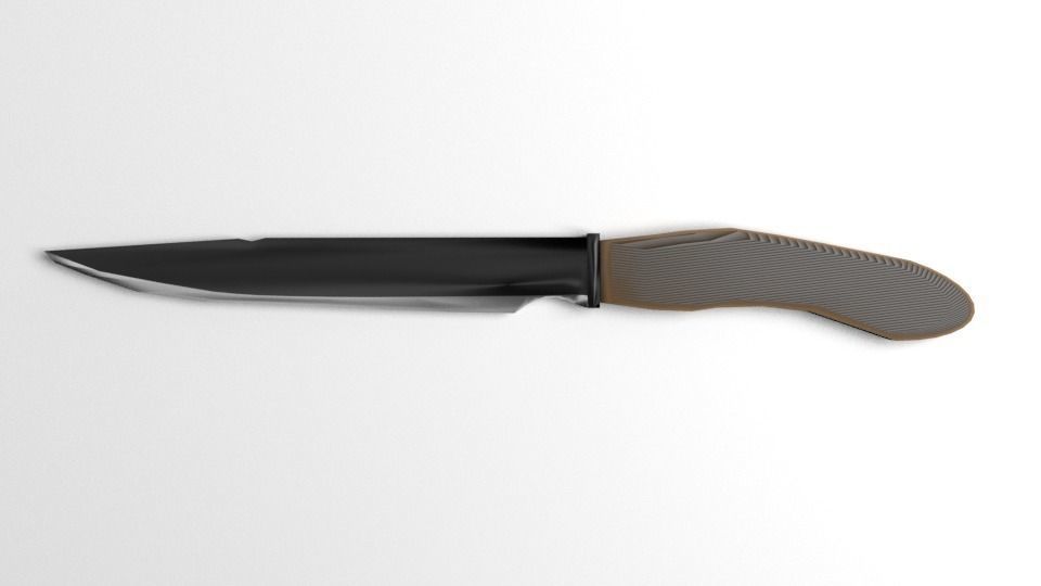 Hunting Knife 5 3D model_2