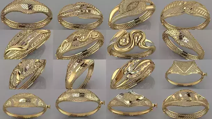 GC GOLD - Diamond gold  3D Model Collection