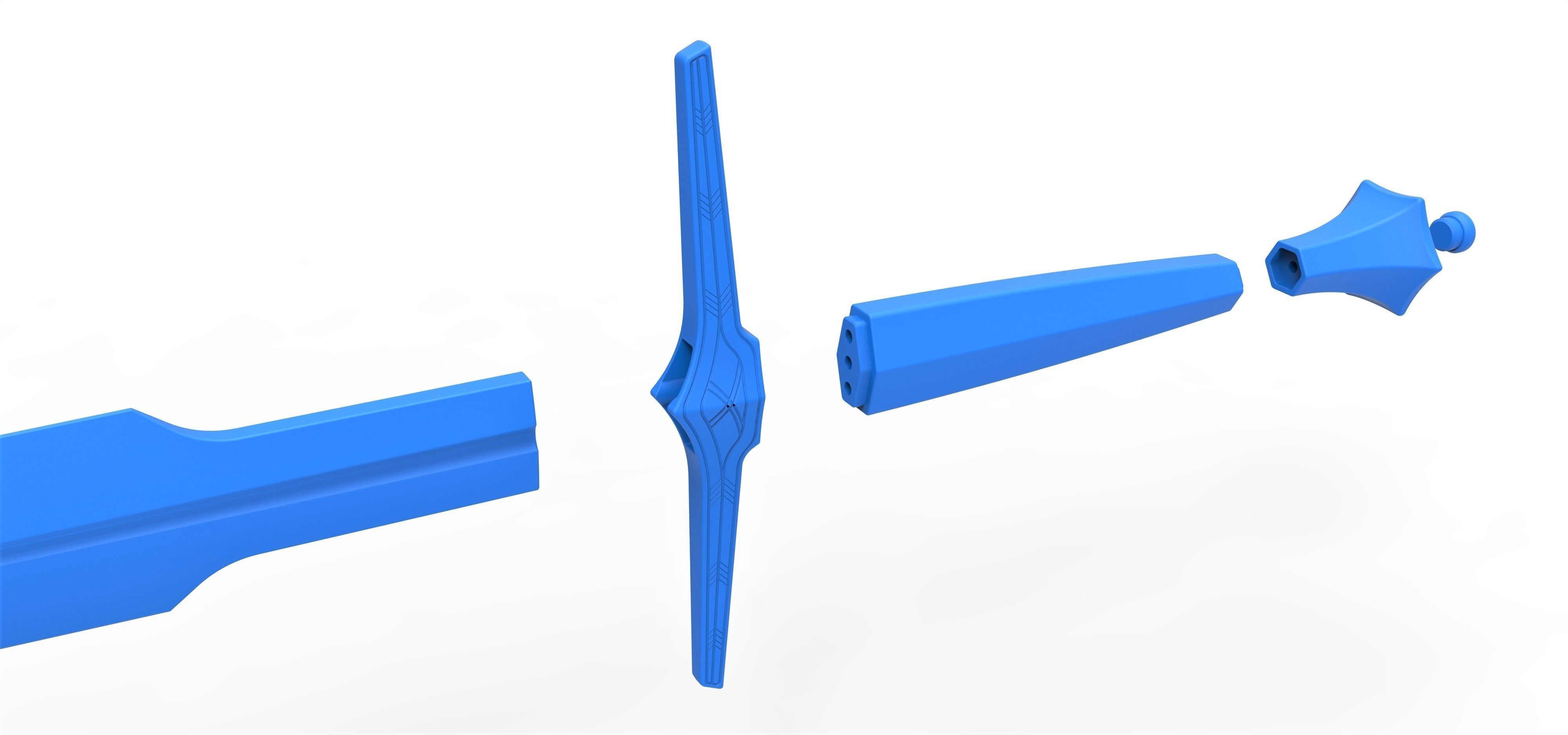 Silver sword from The Witcher TV series 3D print model_17