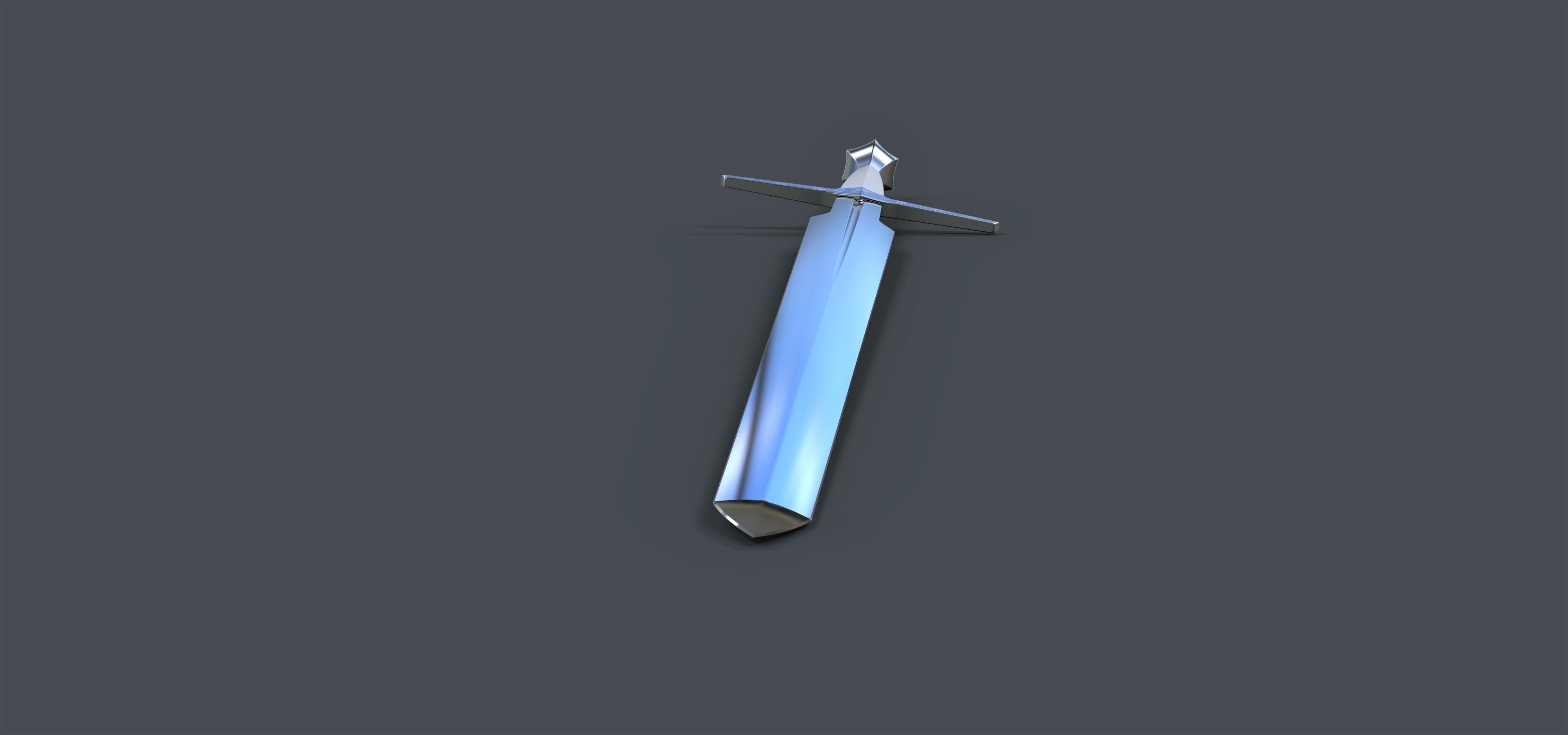 Silver sword from The Witcher TV series 3D print model_3