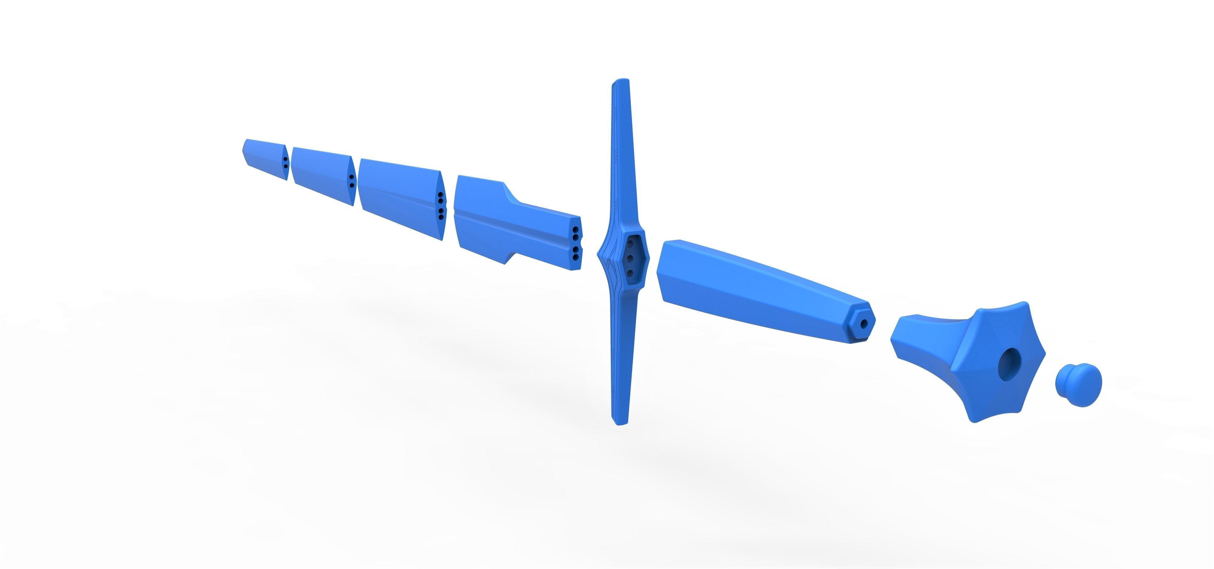 Silver sword from The Witcher TV series 3D print model_16