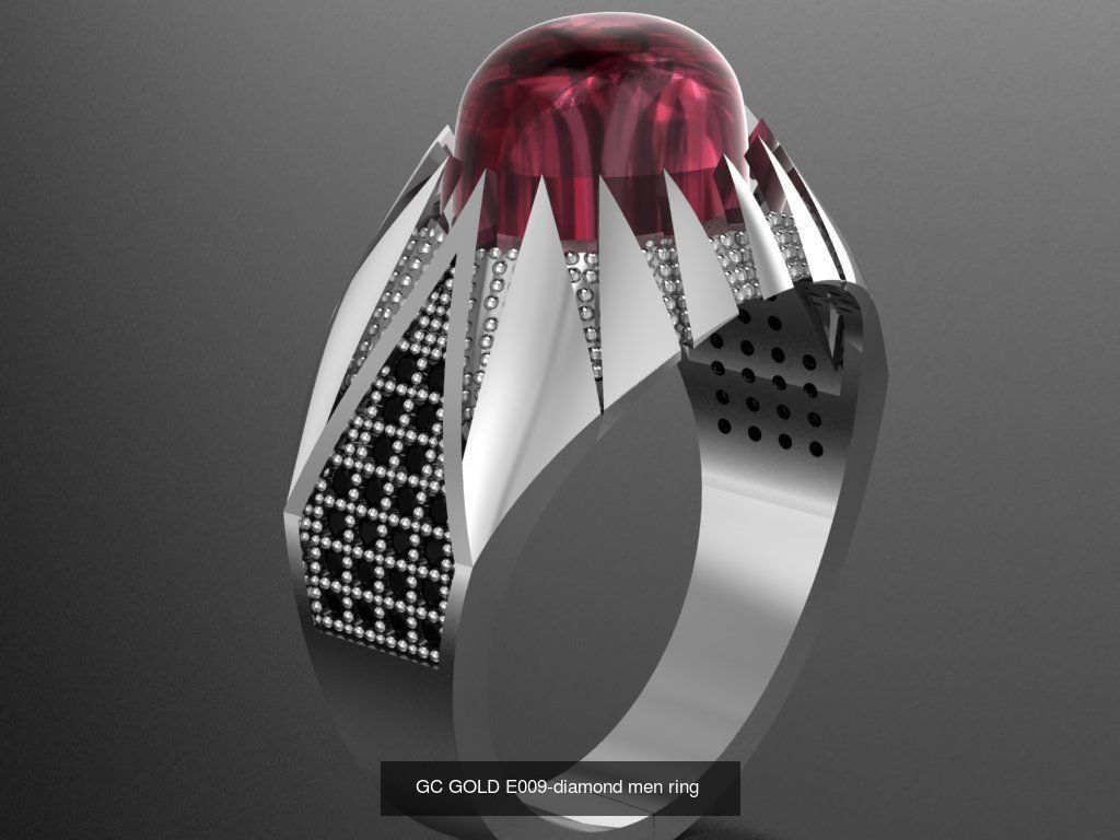 GC GOLD - Diamond gold 3D Model Collection_9