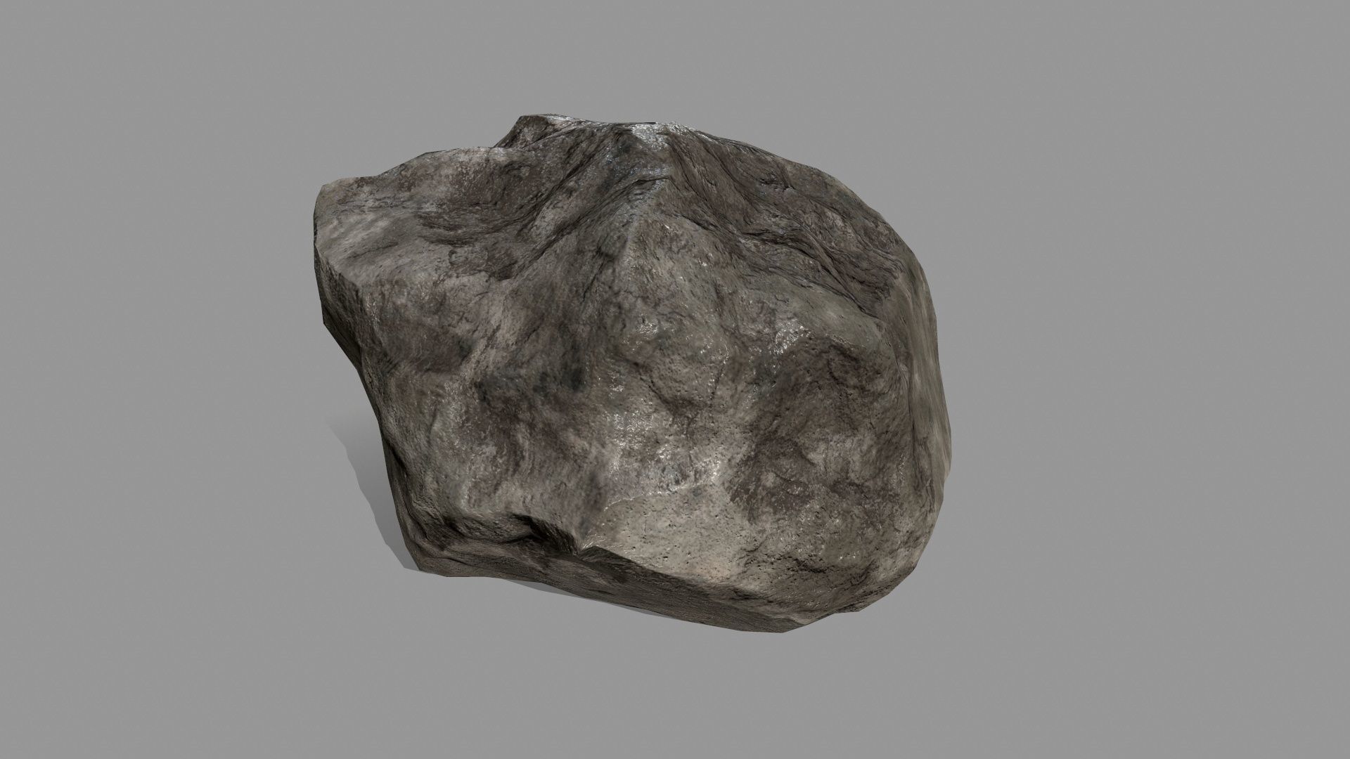 Rock Set Low-poly 3D model_7
