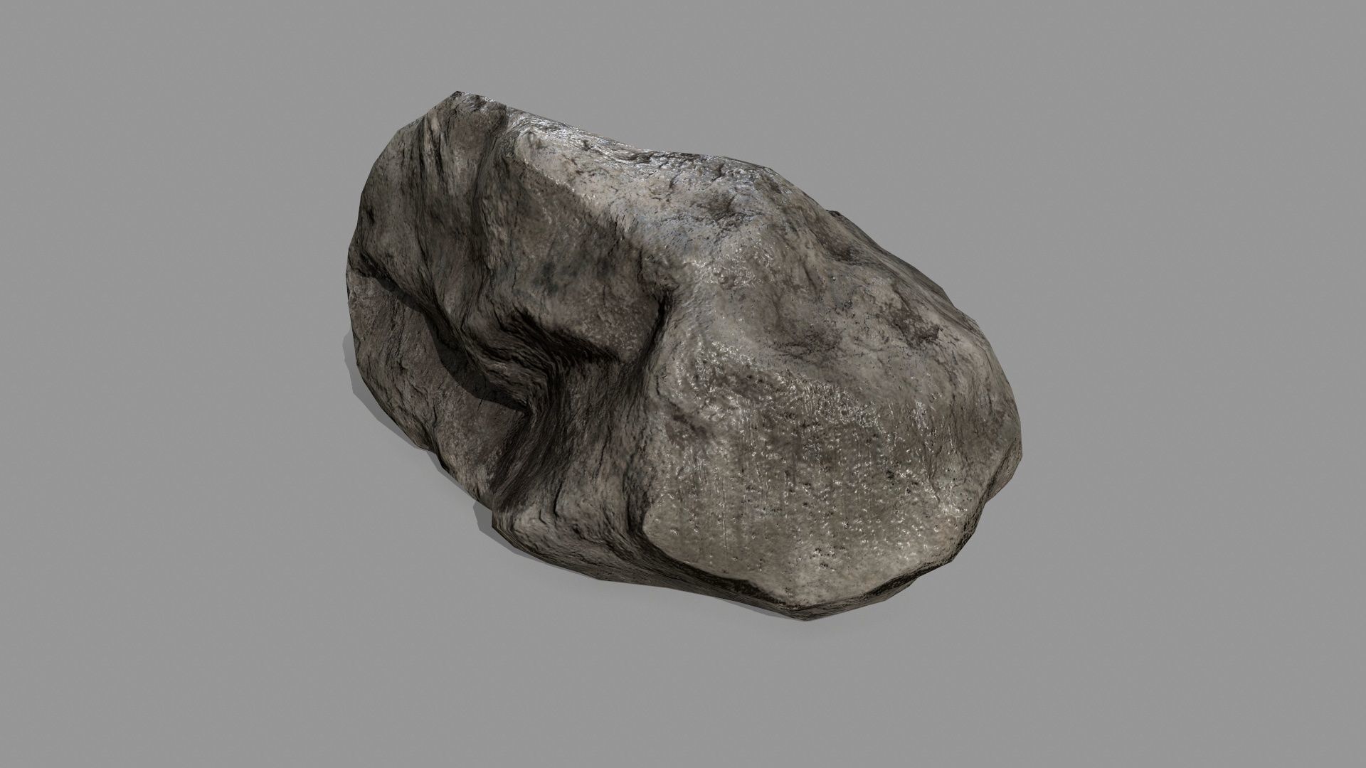 Rock Set Low-poly 3D model_9