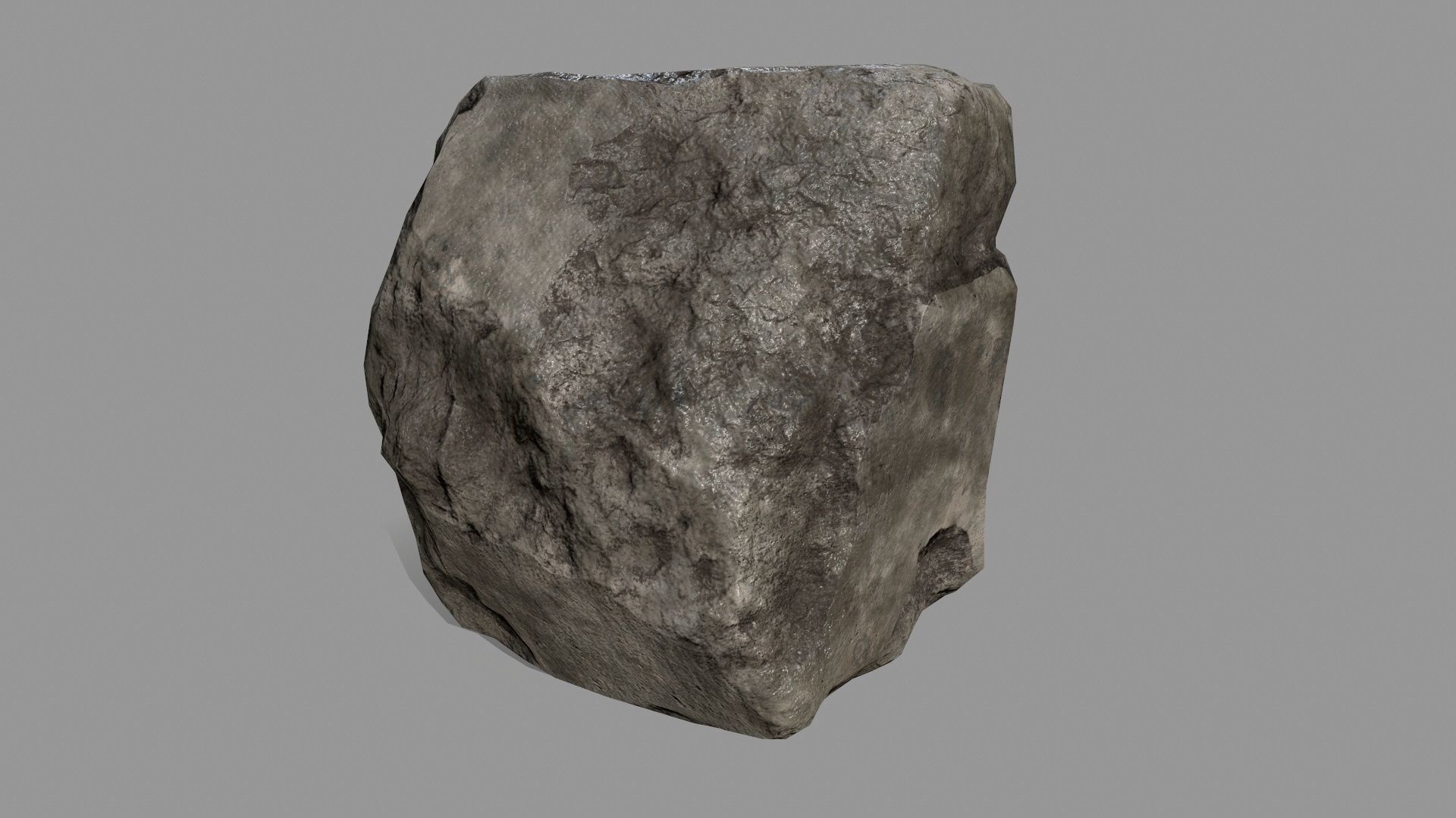 Rock Set Low-poly 3D model_5