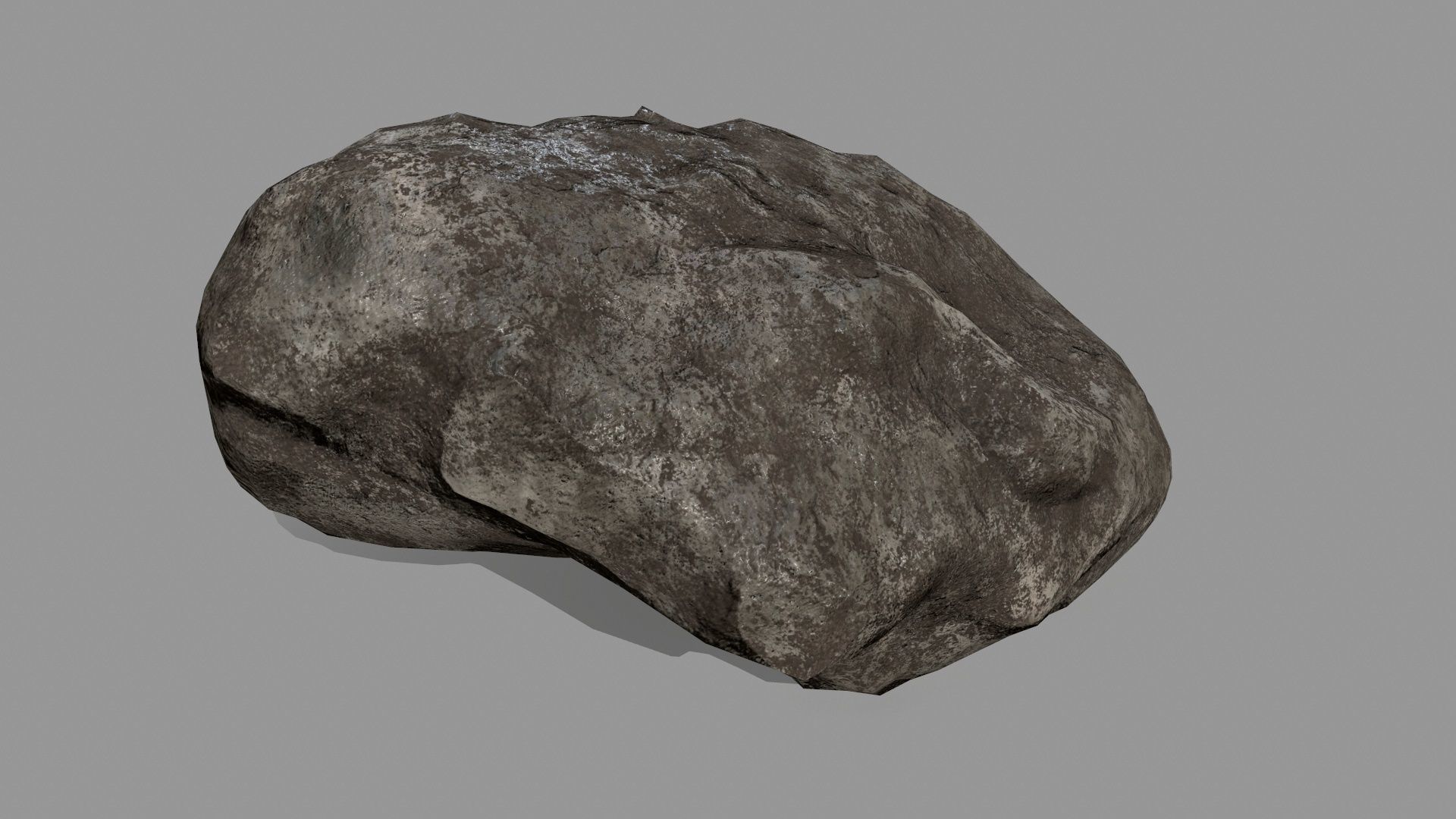 Rock Set Low-poly 3D model_10