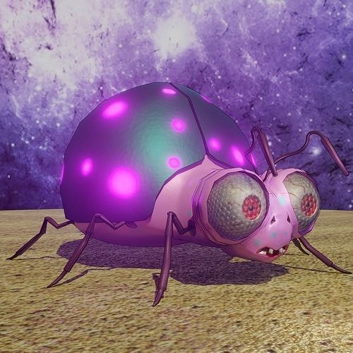 ladybug glow in Low-poly 3D model
