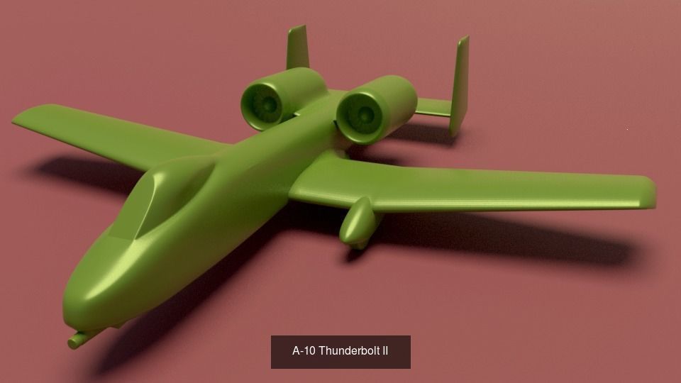 Printable jet planes 3D Model Collection_2