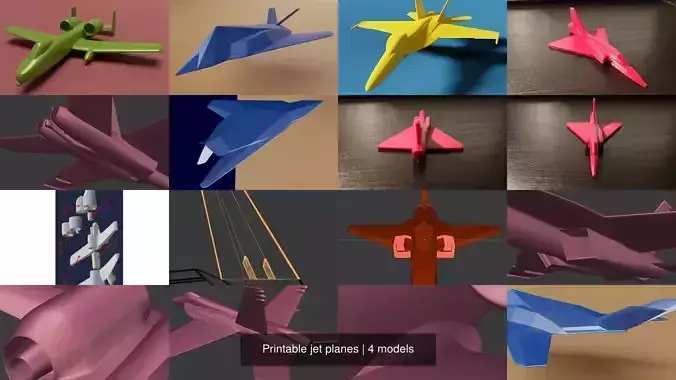 Printable jet planes