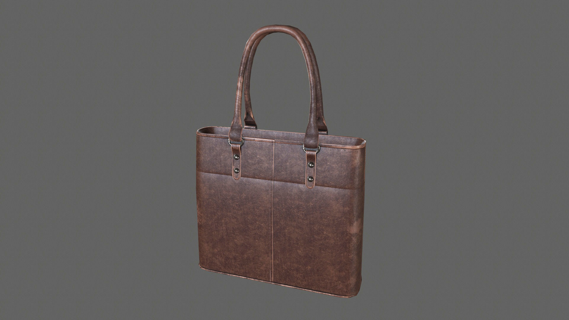 Leather Hand Bag Game-Ready Low-poly 3D model_20