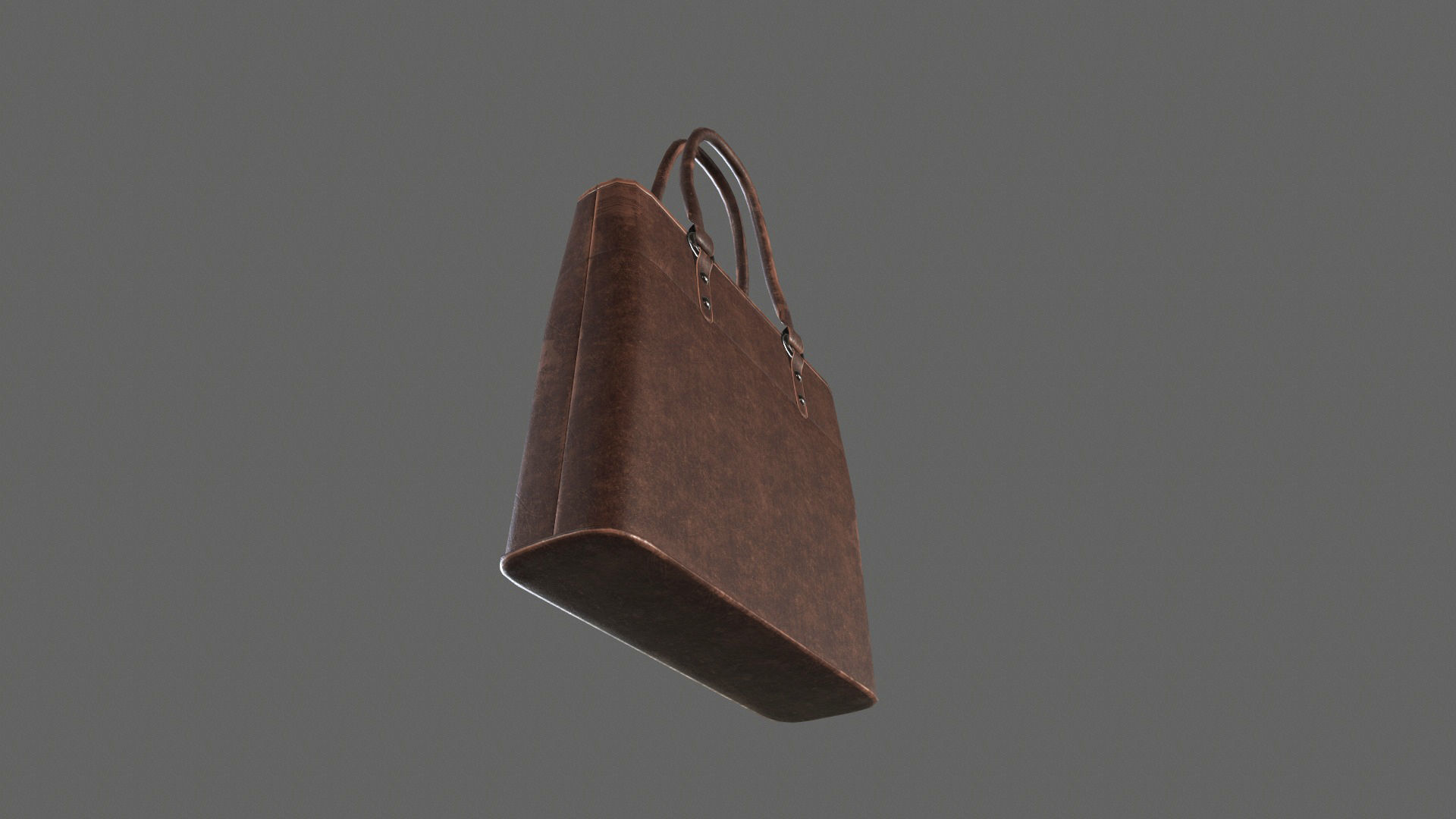 Leather Hand Bag Game-Ready Low-poly 3D model_16
