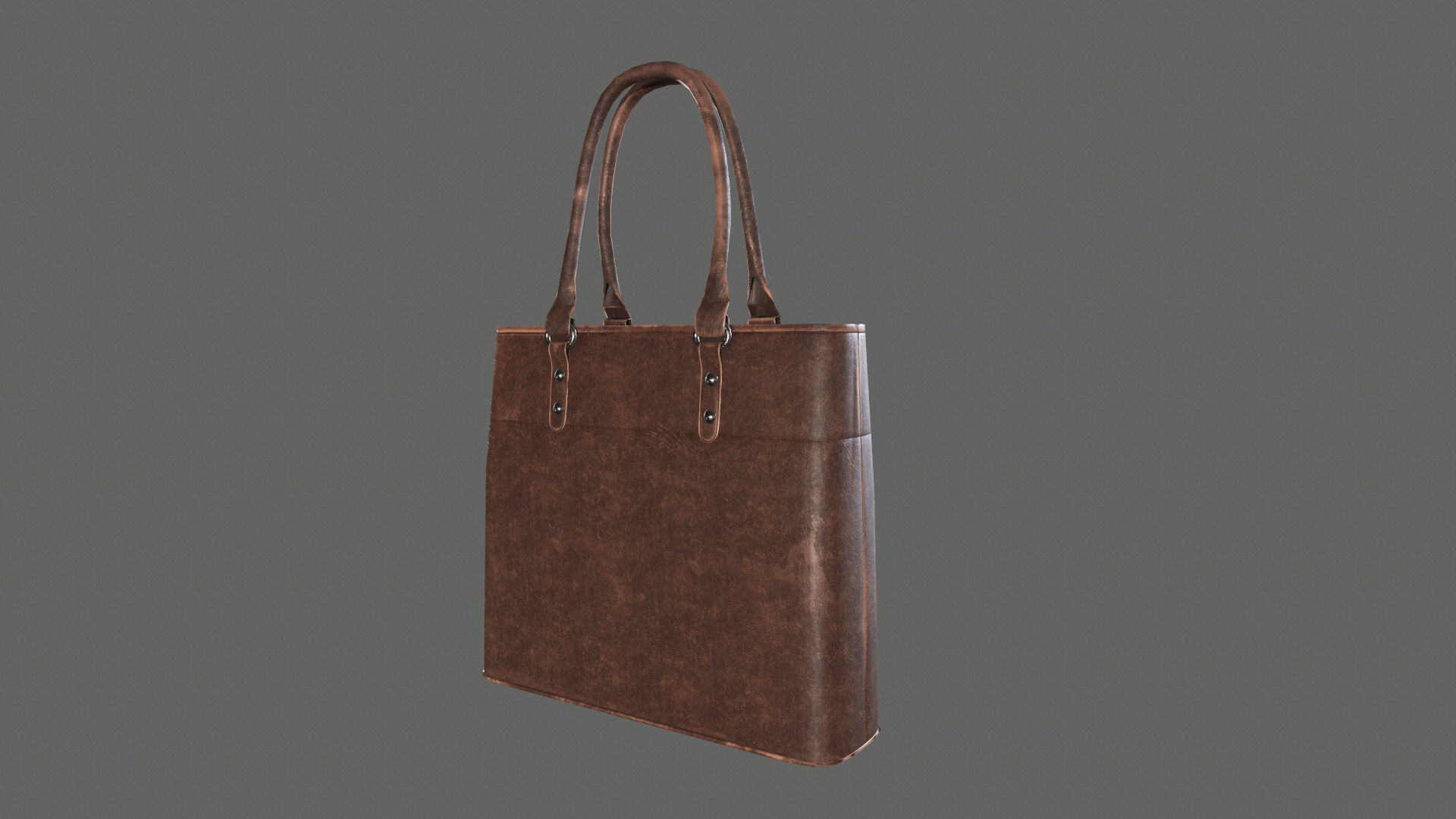 Leather Hand Bag Game-Ready Low-poly 3D model_24