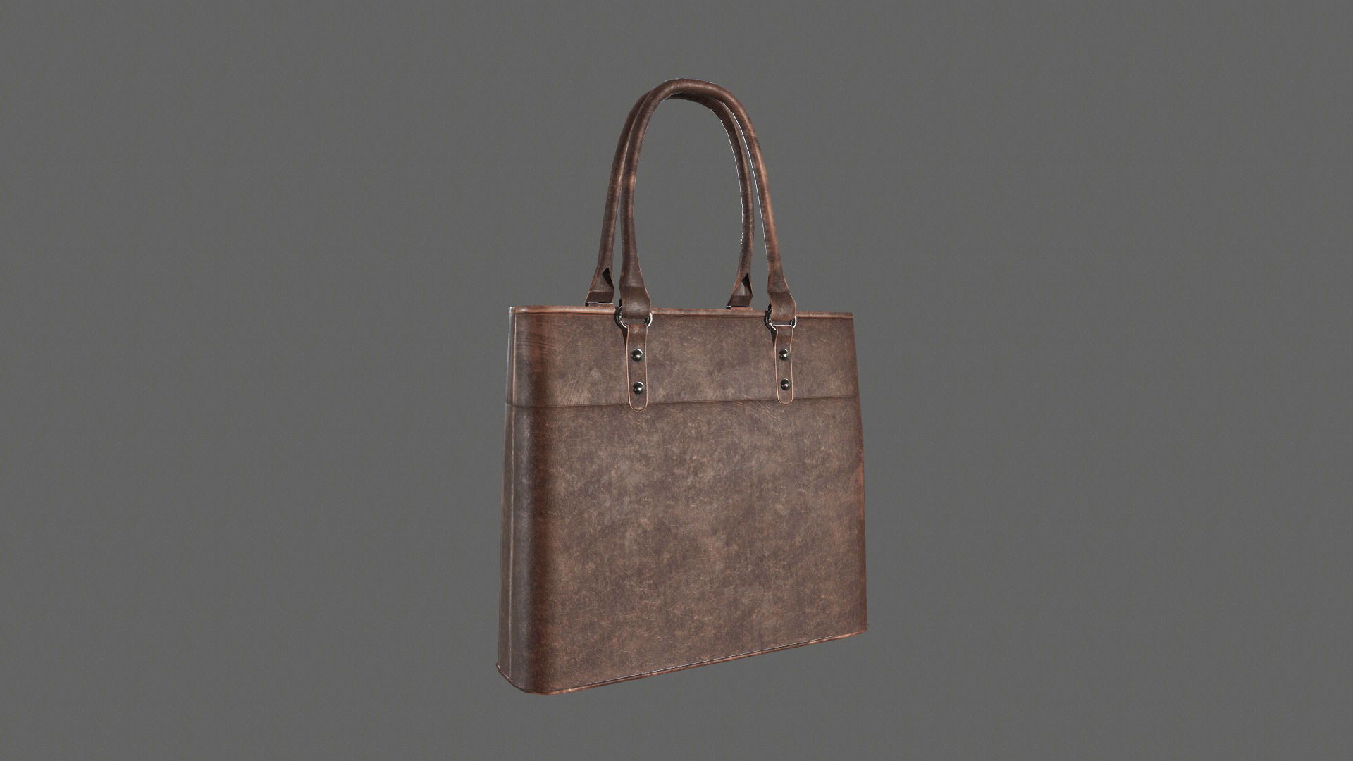 Leather Hand Bag Game-Ready Low-poly 3D model_15