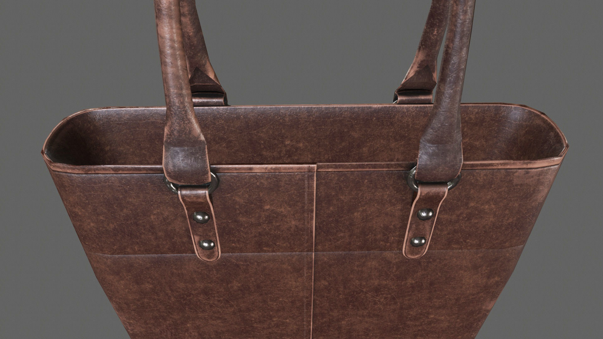 Leather Hand Bag Game-Ready Low-poly 3D model_7