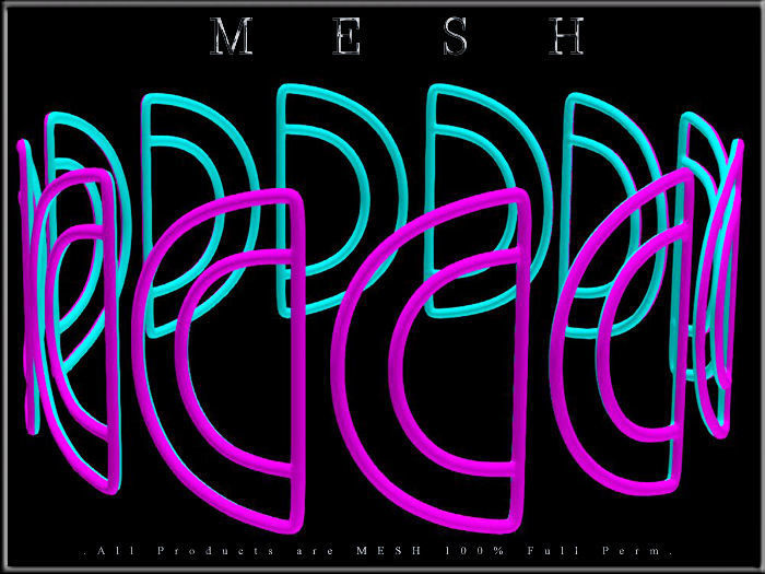 Half Circle Metal Chain Rings - Dozen - Round Low-poly 3D model_5