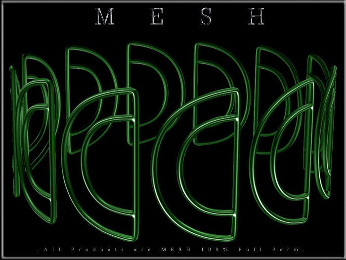 Half Circle Metal Chain Rings - Dozen - Round Low-poly 3D model_10