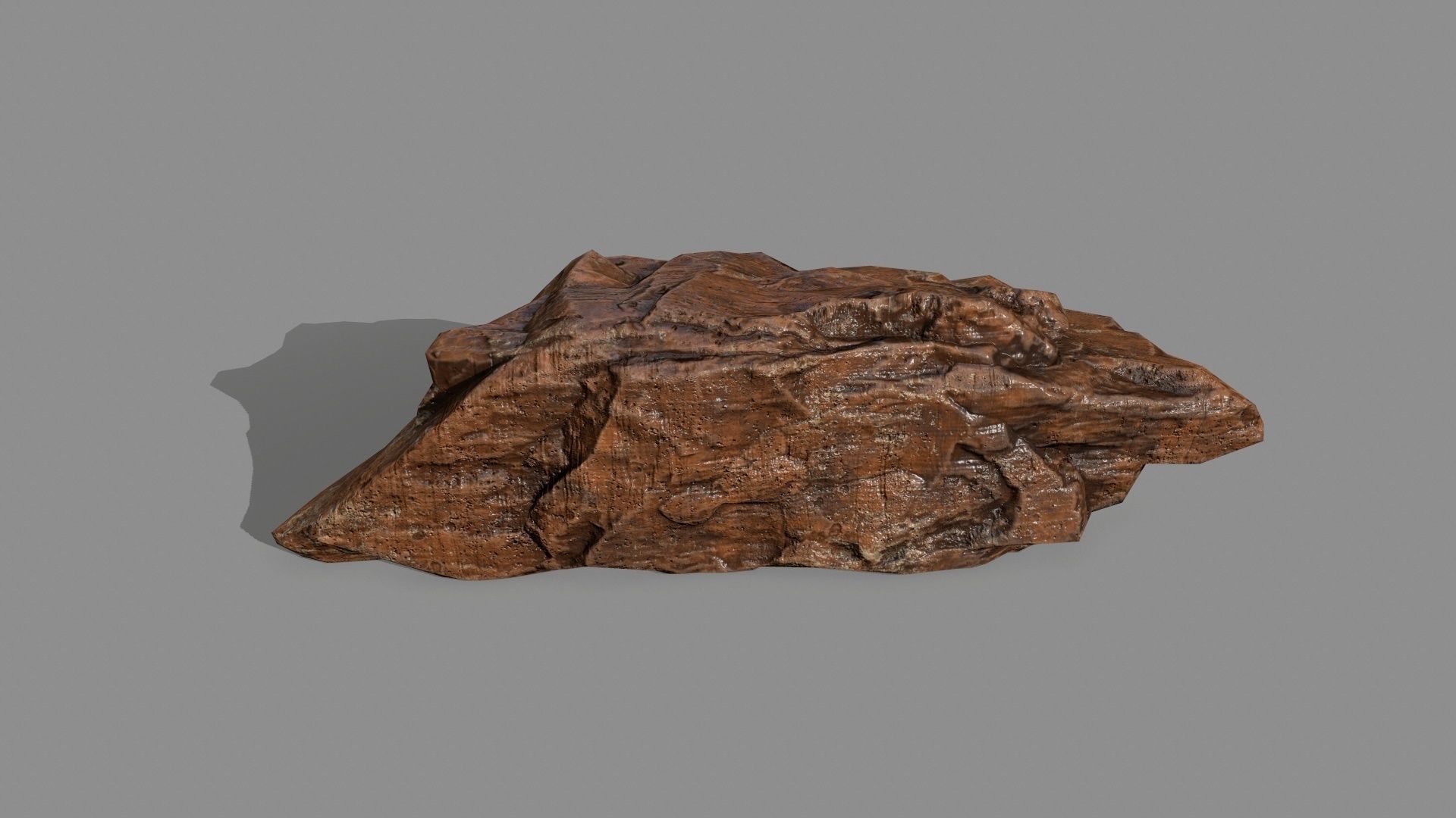 desert rock Low-poly 3D model_11