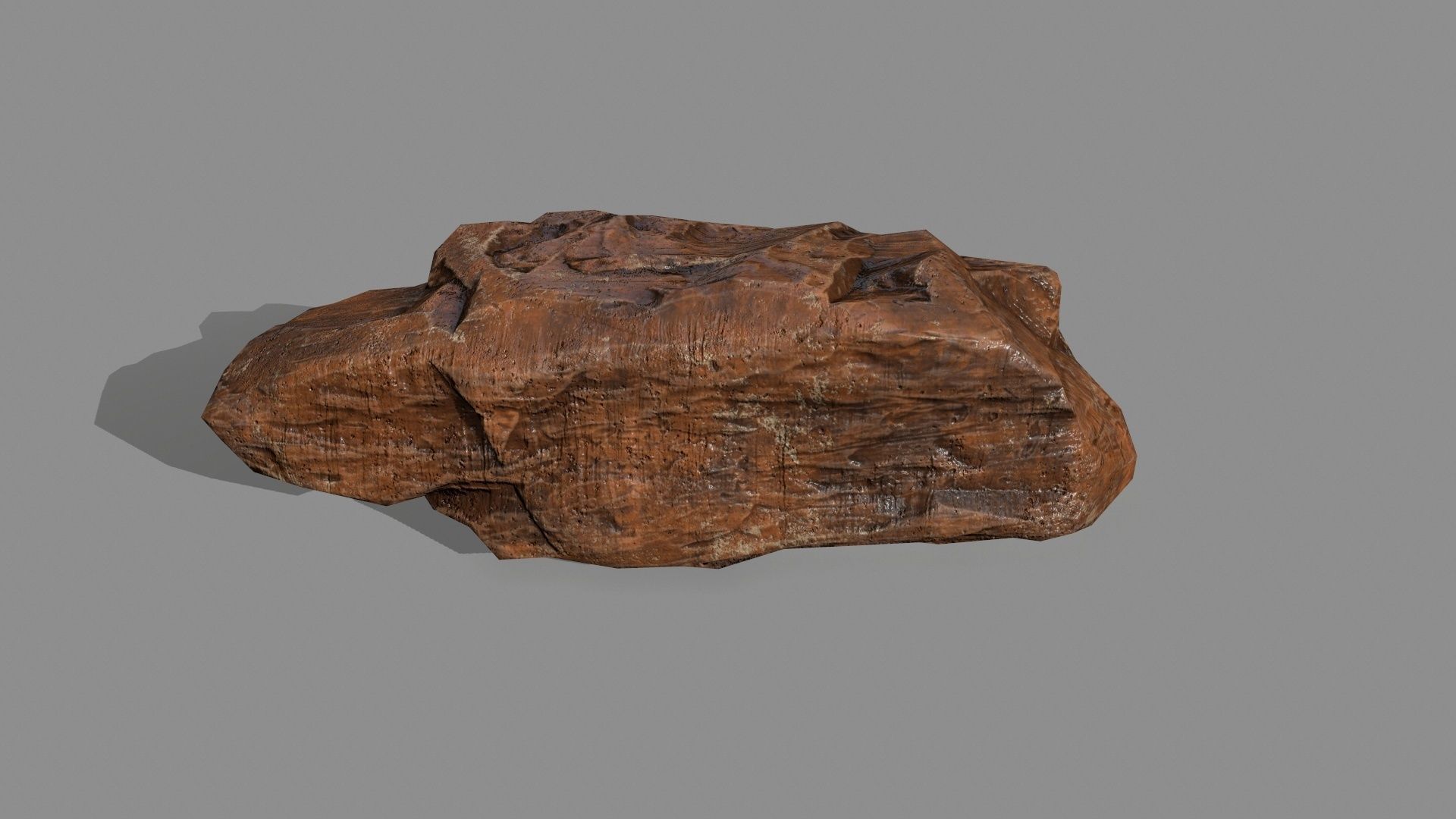 desert rock Low-poly 3D model_12