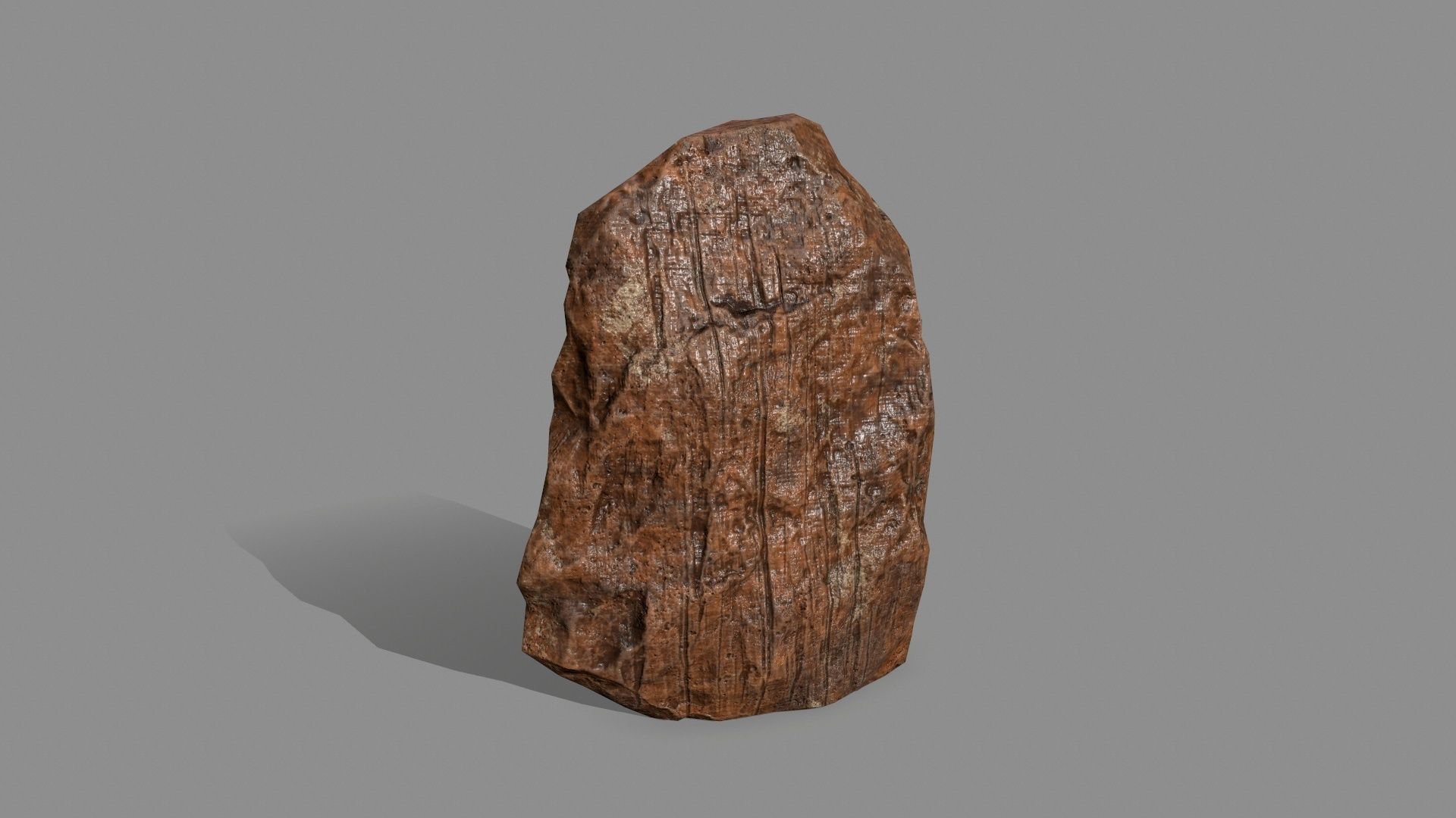 desert rock Low-poly 3D model_7