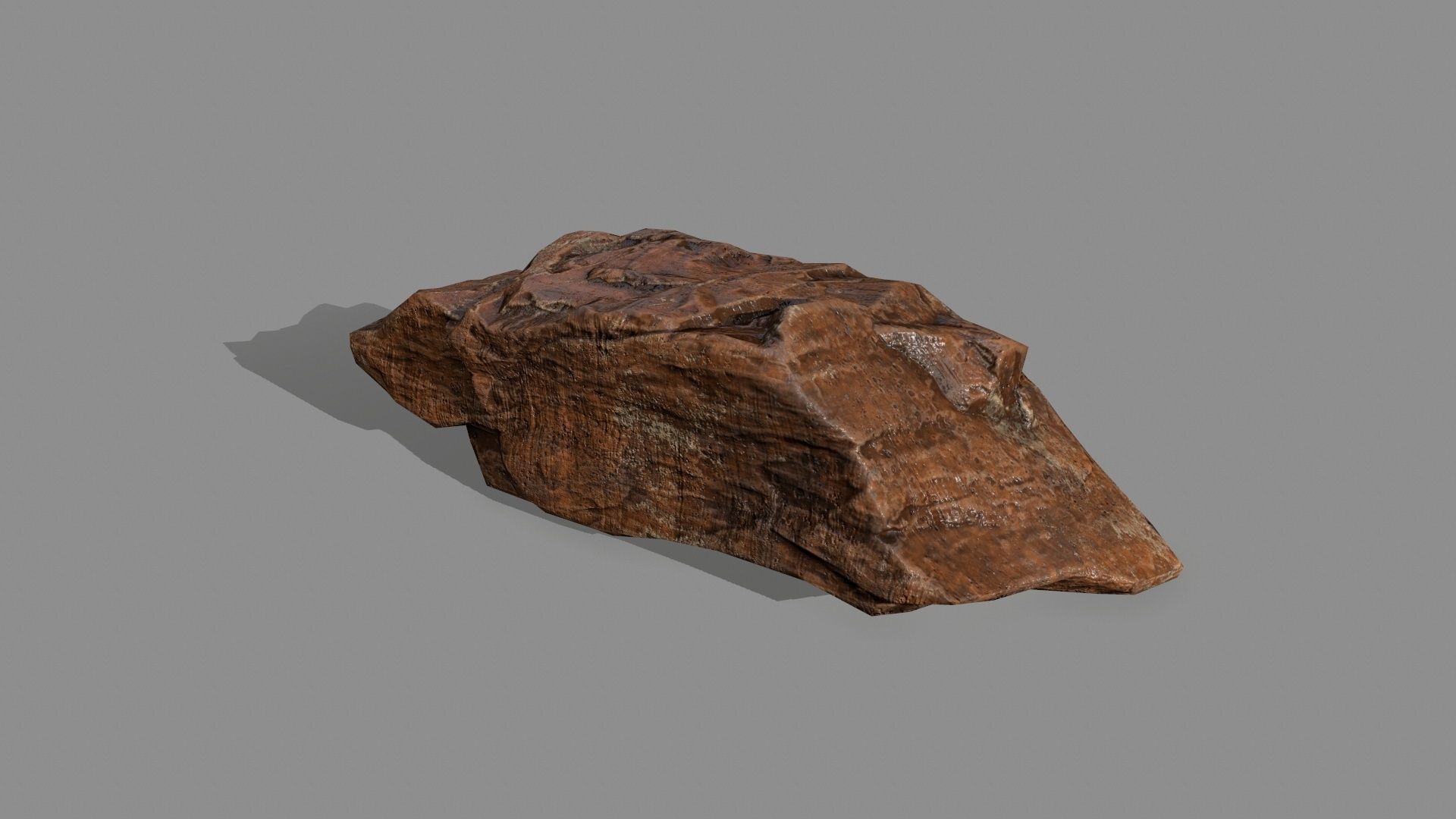 desert rock Low-poly 3D model_5