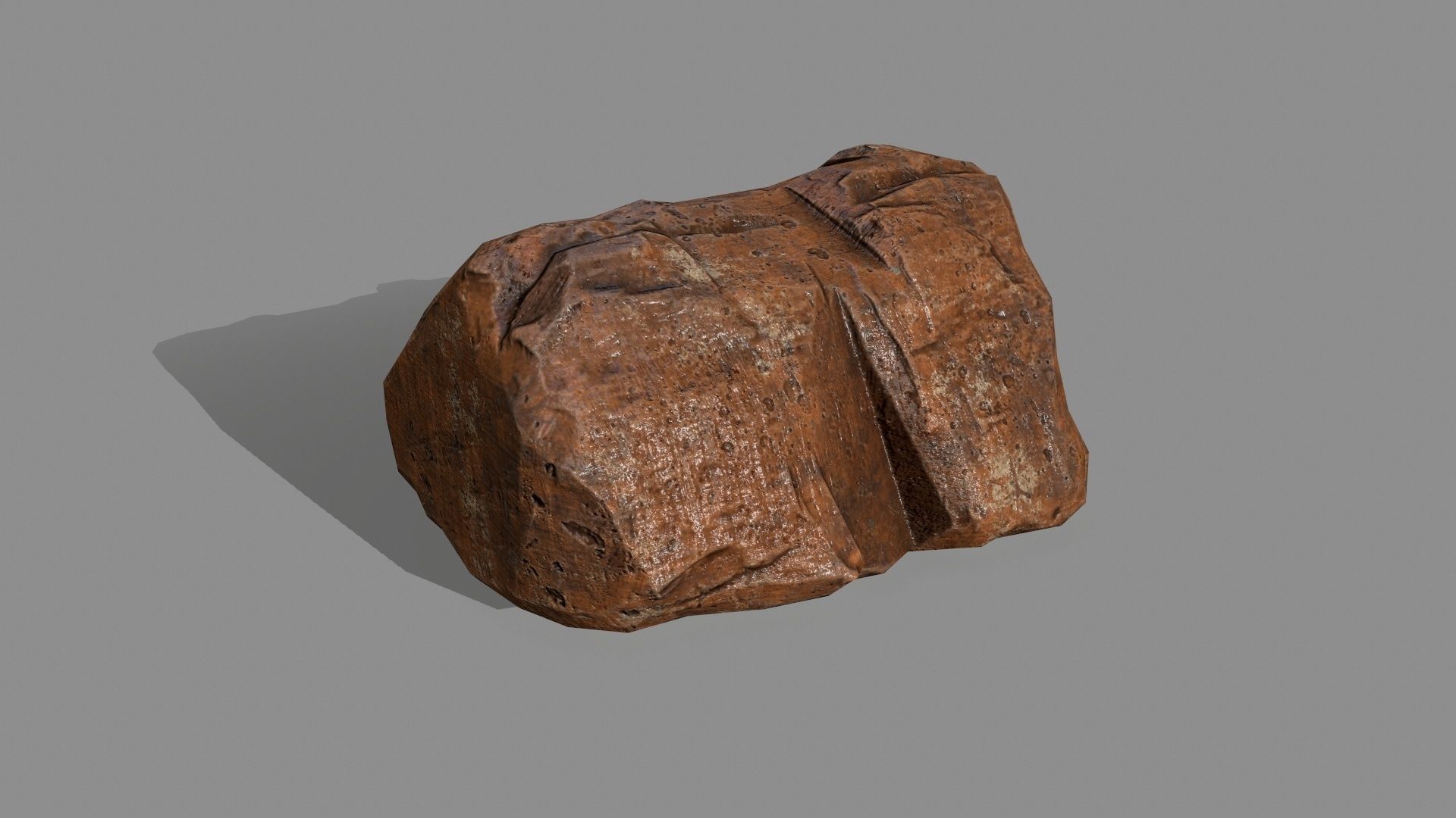 desert rock Low-poly 3D model_10