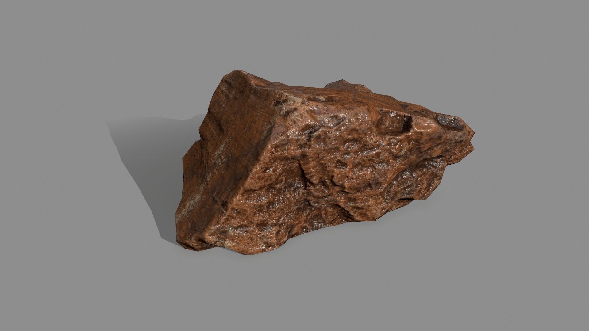 desert rock Low-poly 3D model_3