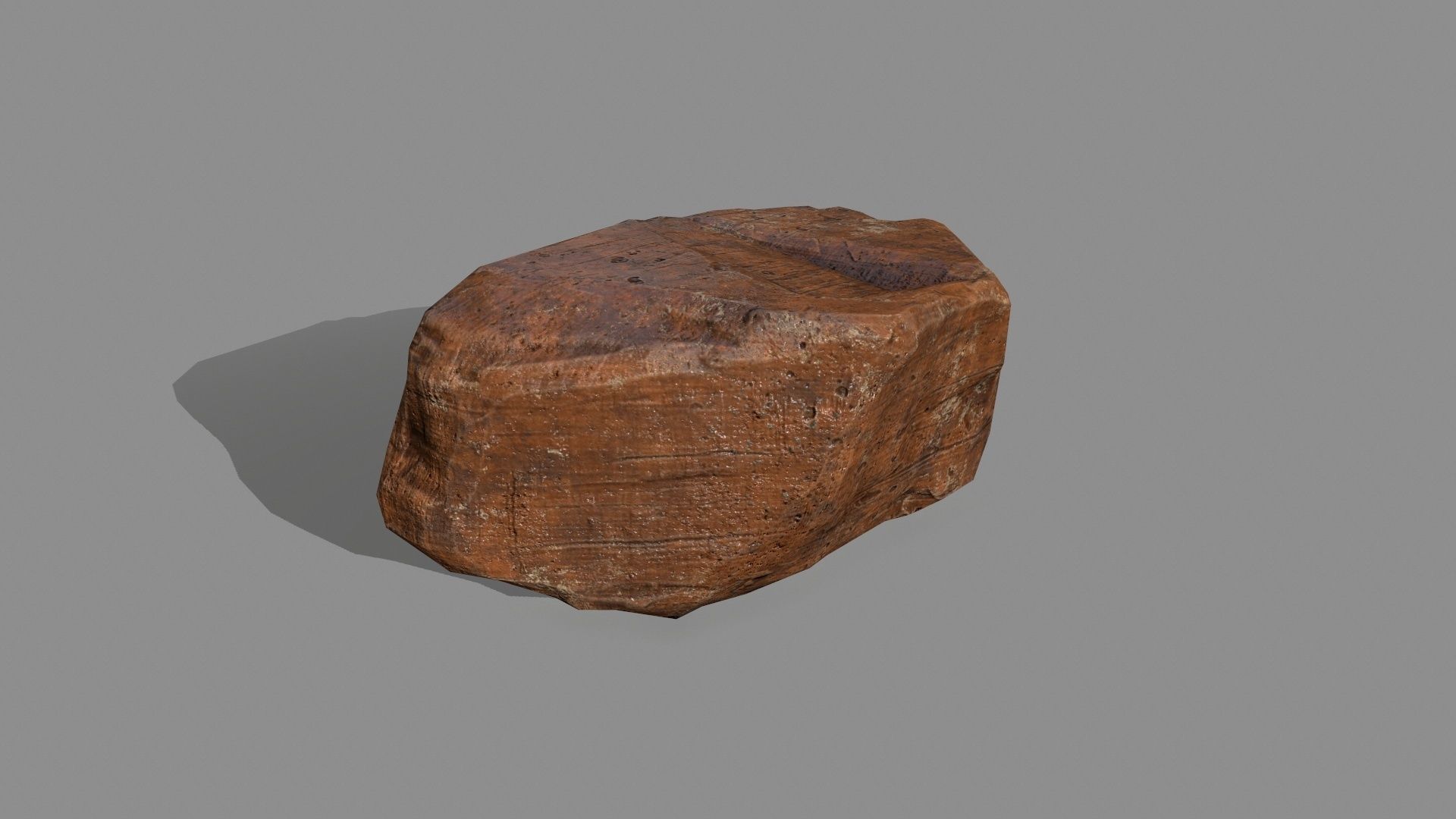 desert rock Low-poly 3D model_14