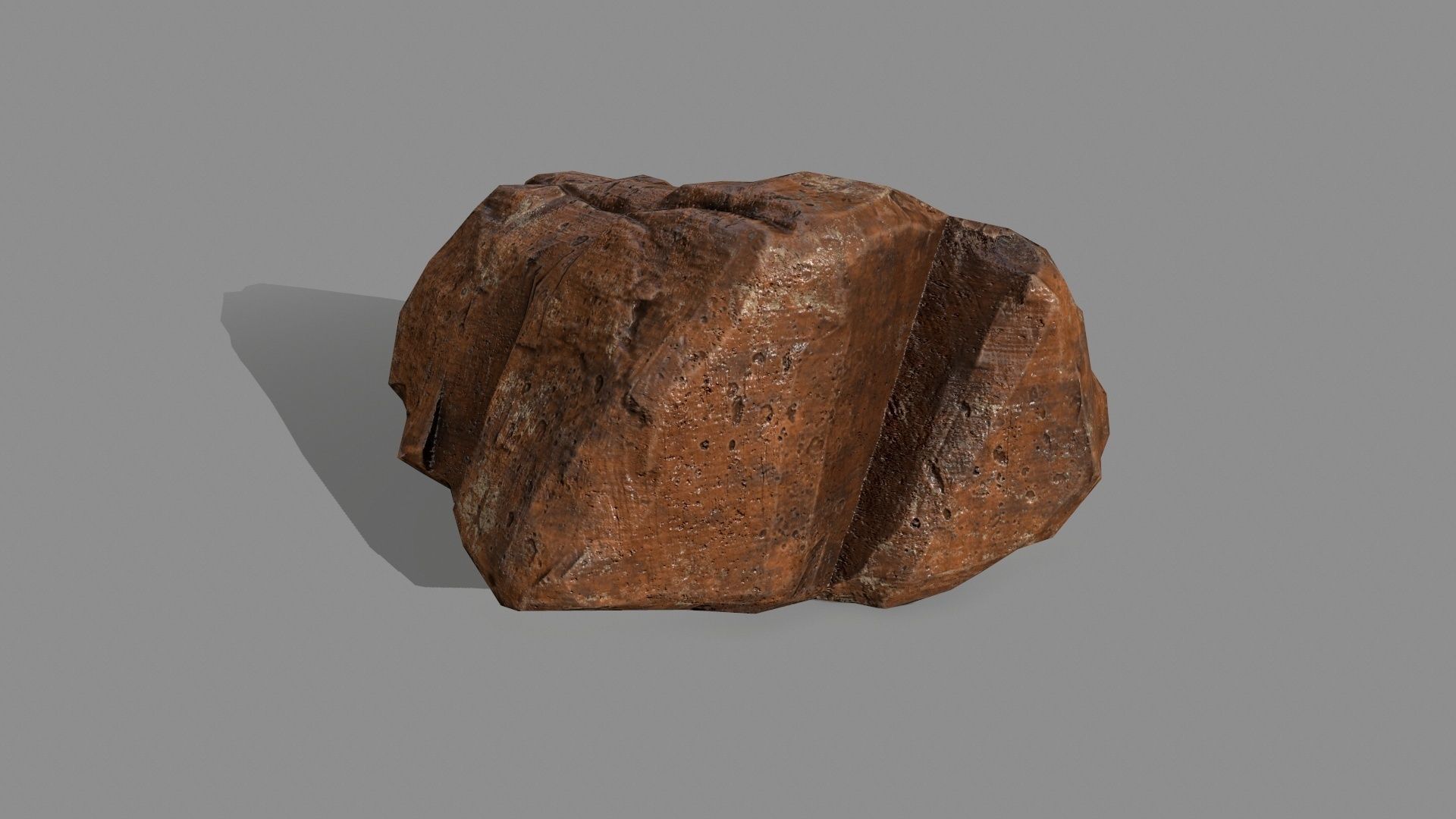 desert rock Low-poly 3D model_2