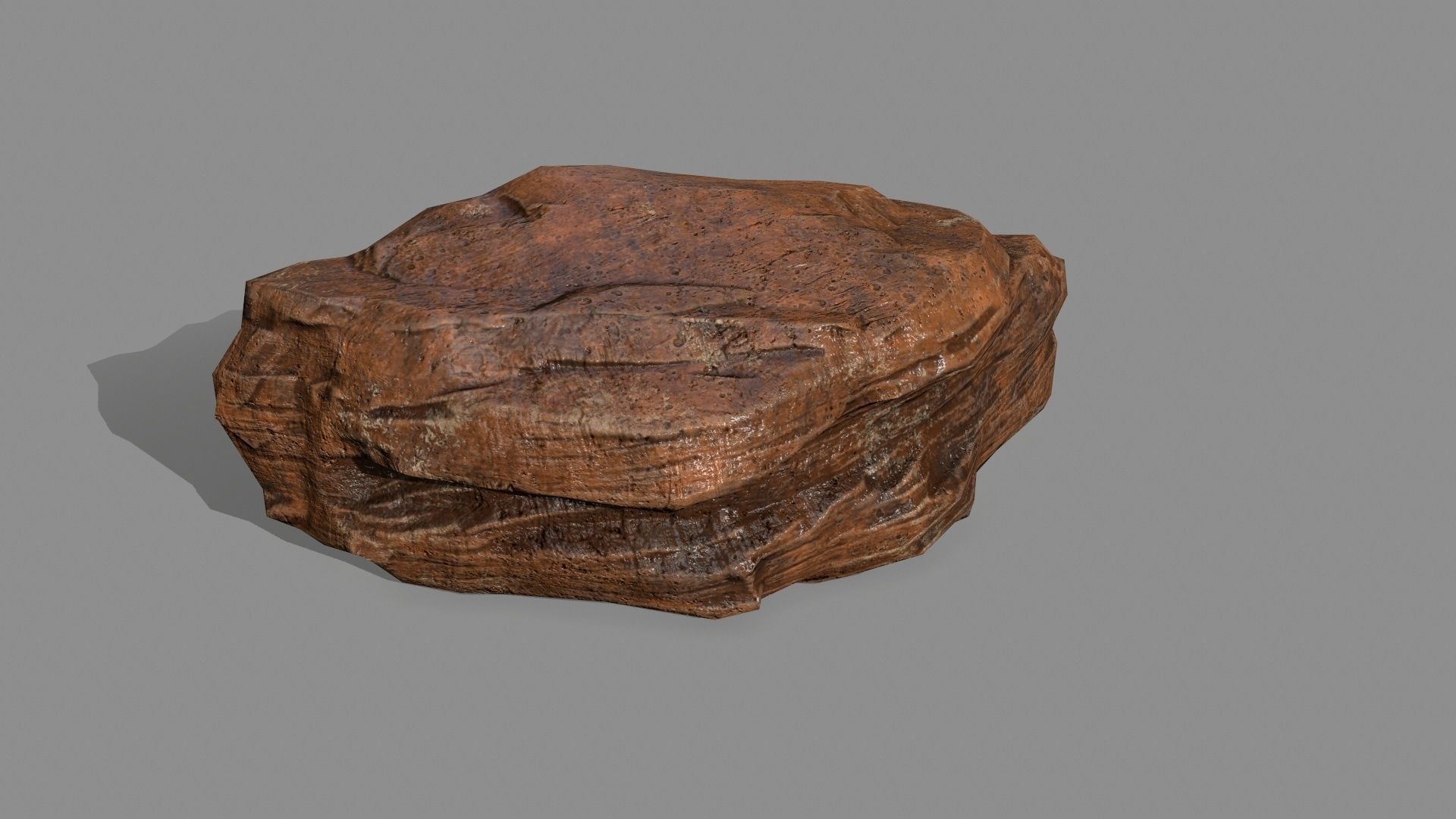 desert rock Low-poly 3D model_15