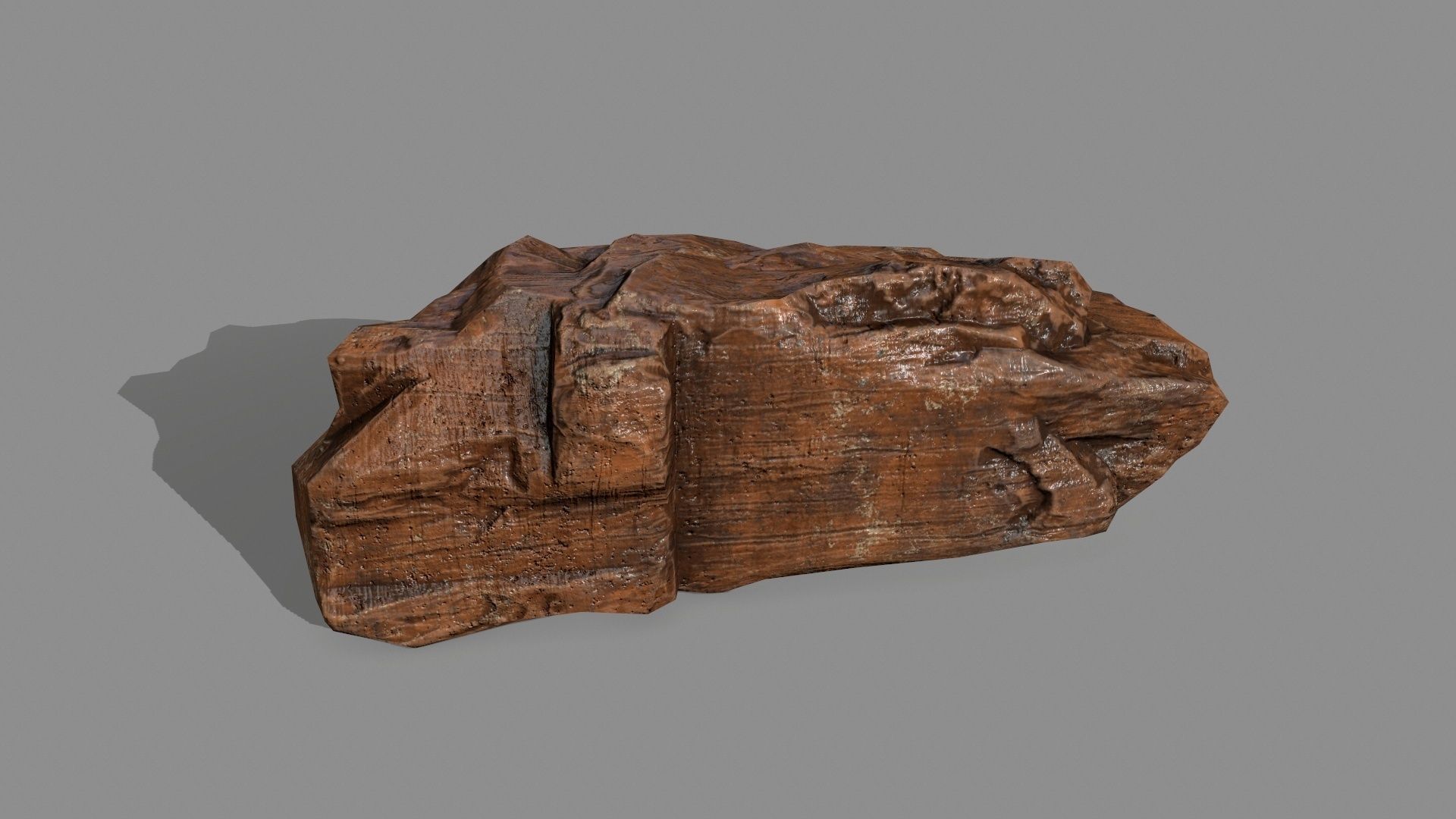 desert rock Low-poly 3D model_6