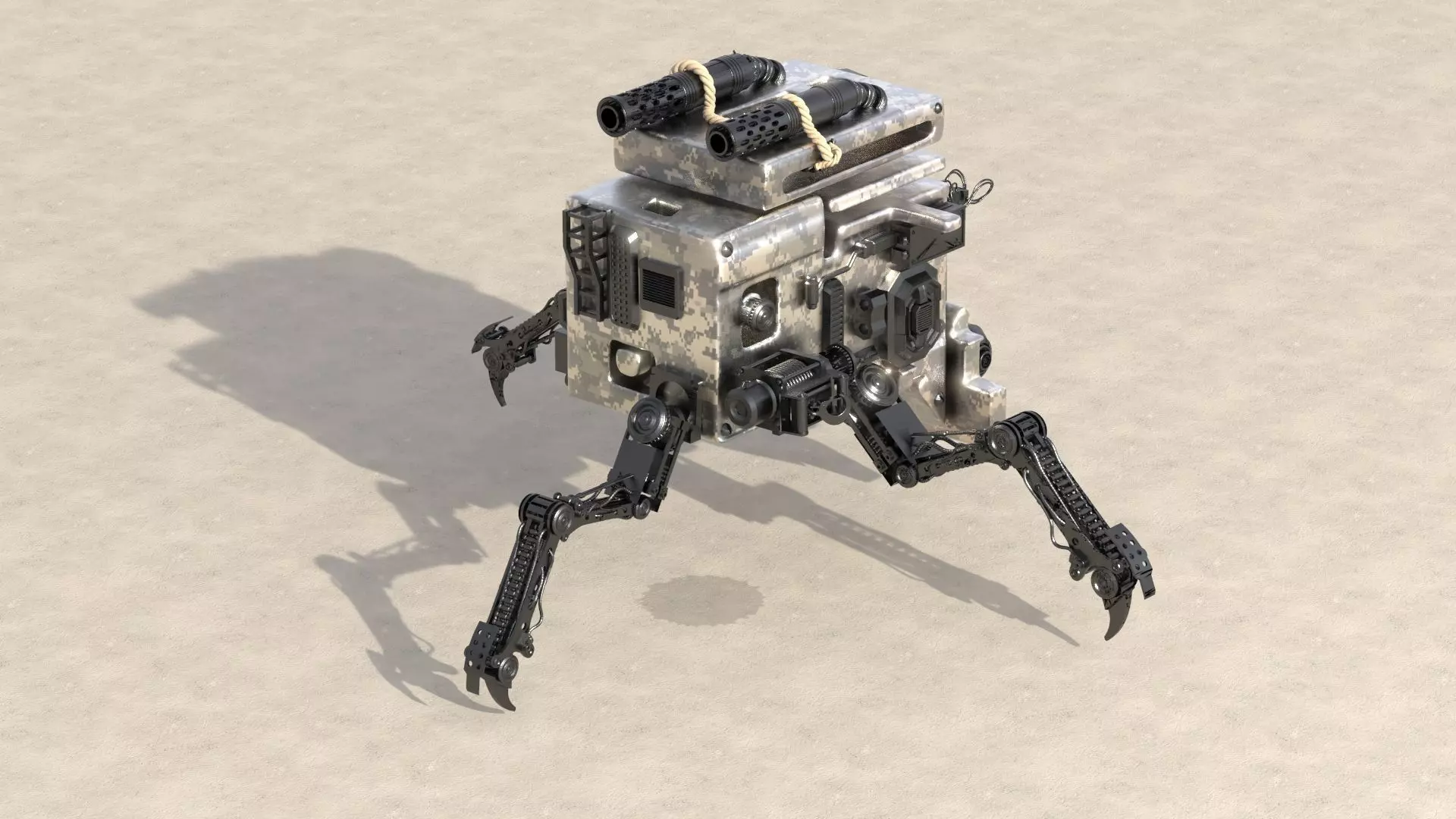 Scifi Spider Drone Highpoly 3D model