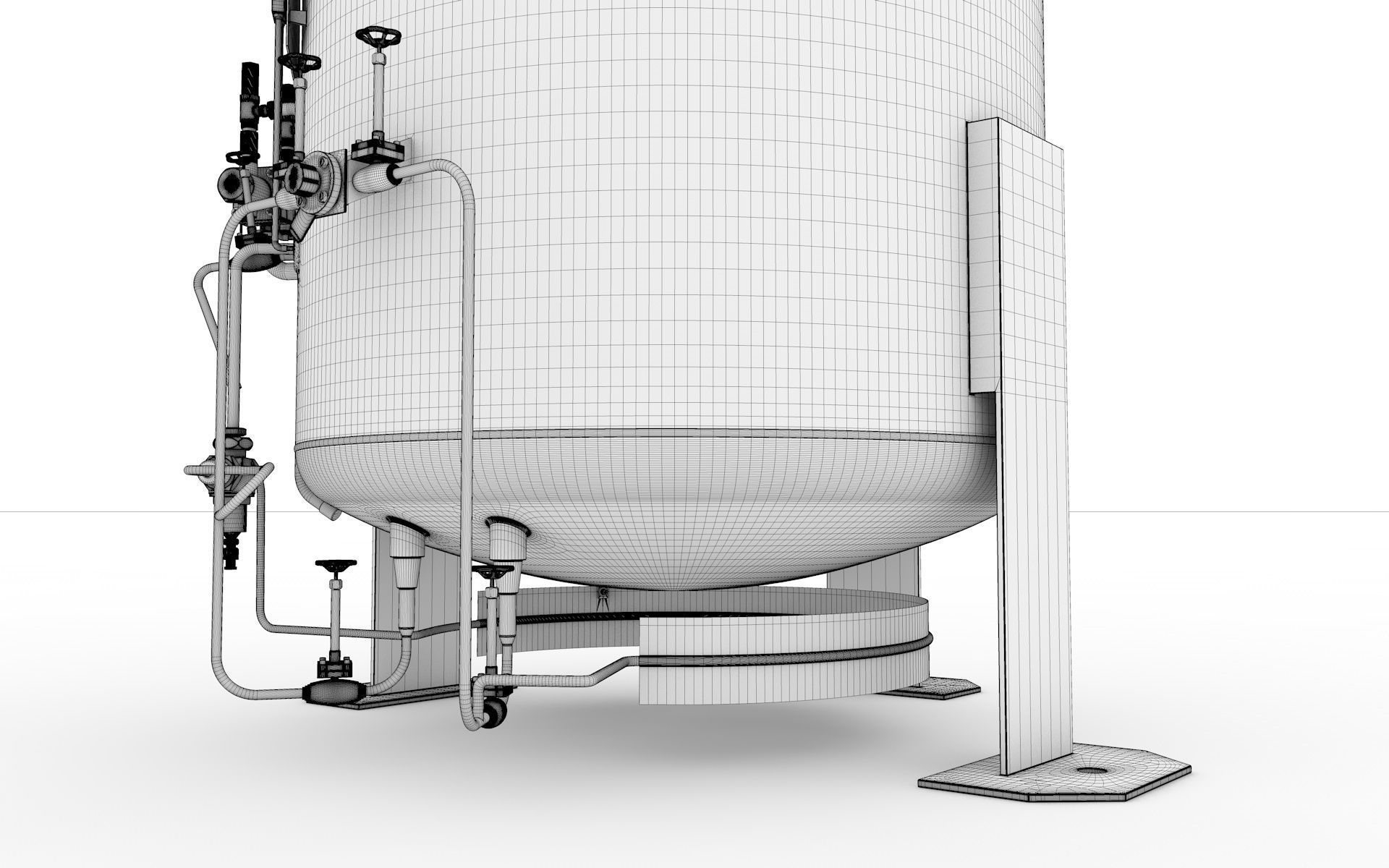 Hydrogen Storage Tank 3D model_8