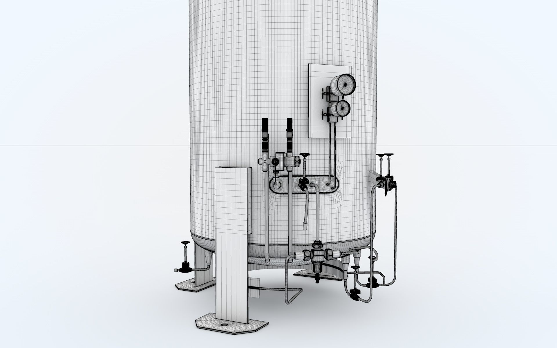Hydrogen Storage Tank 3D model_7
