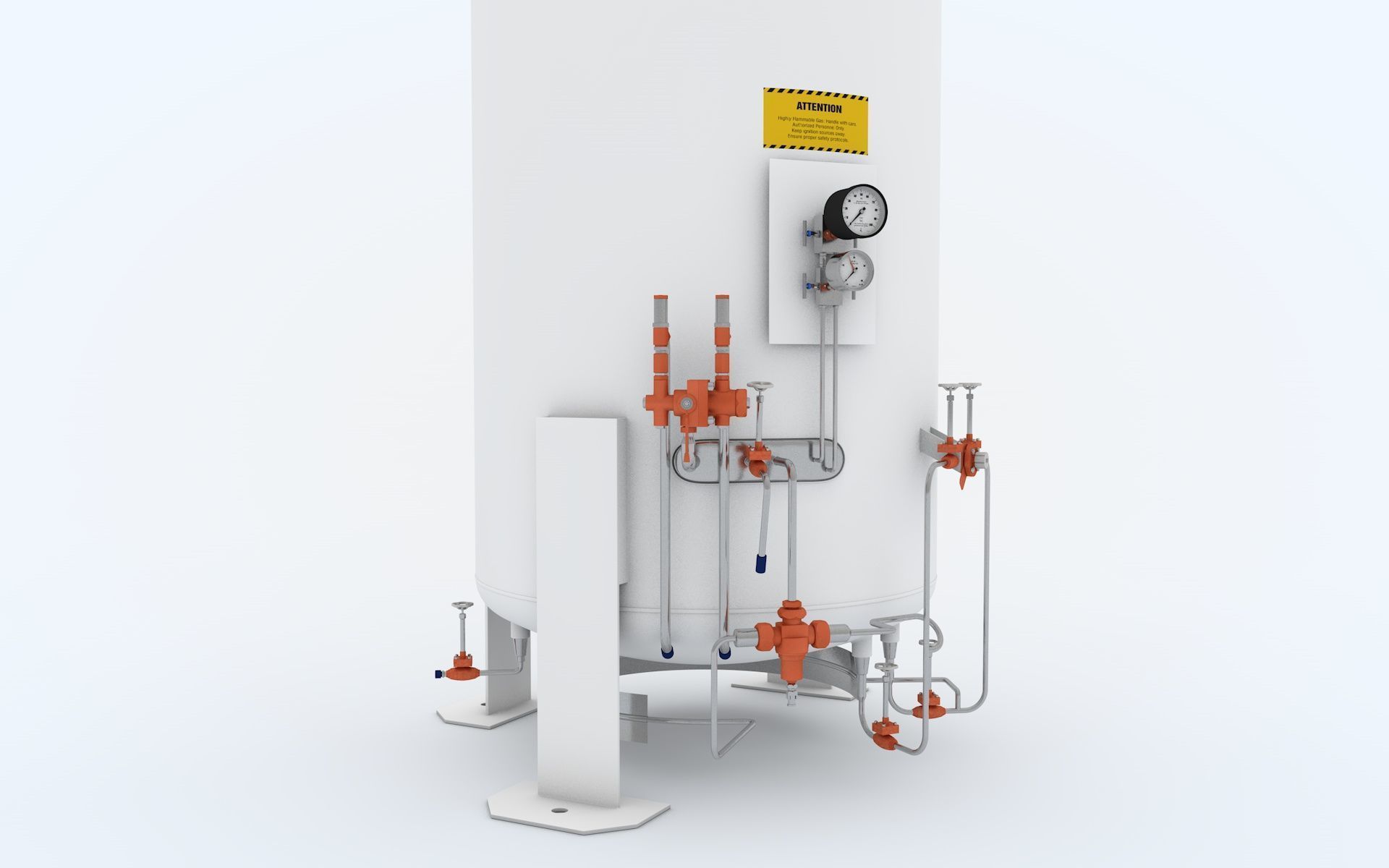 Hydrogen Storage Tank 3D model_2