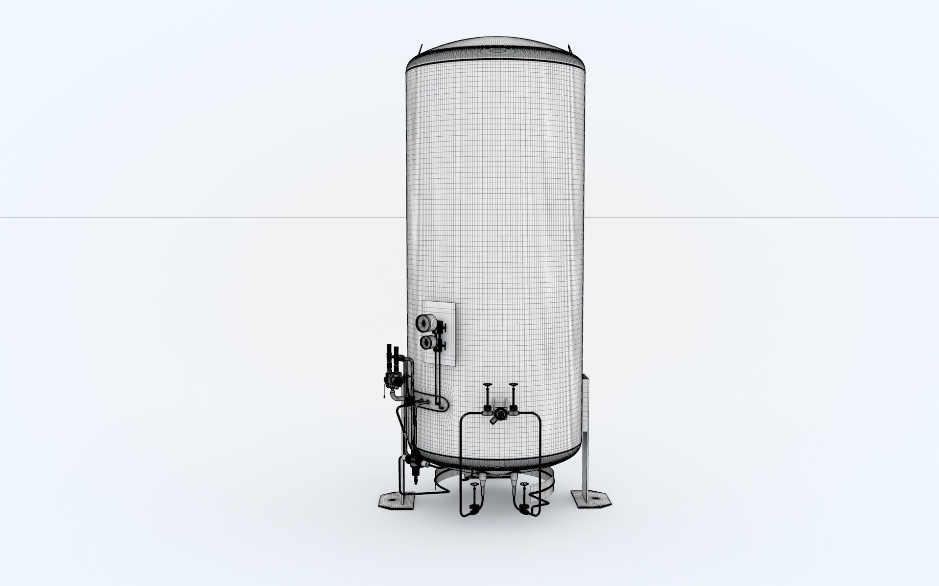 Hydrogen Storage Tank 3D model_6