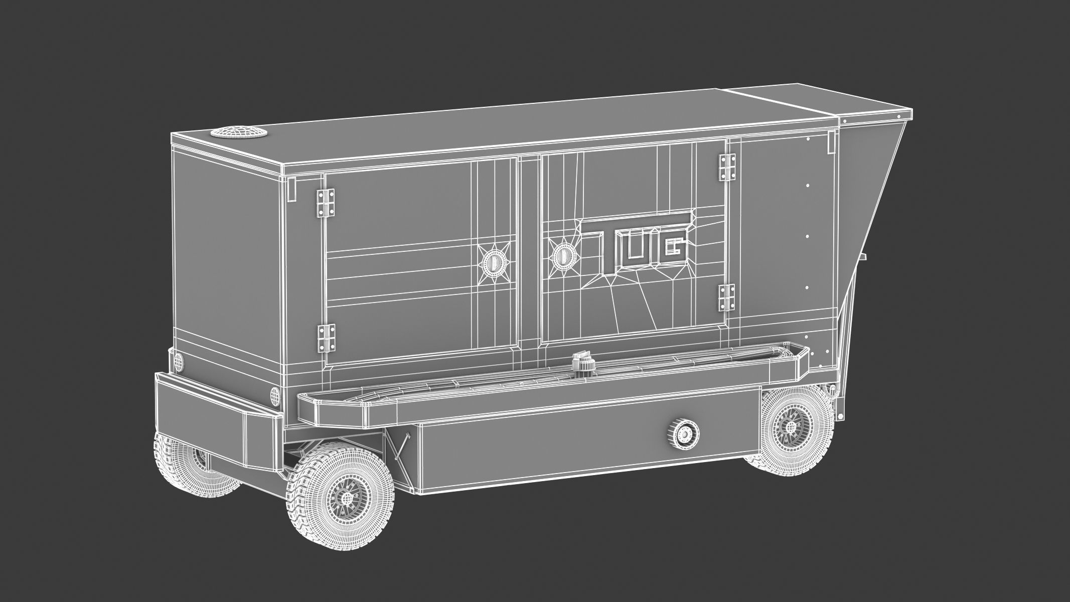 TUG Ground Powered Unit 28V Magnum 3D model_30