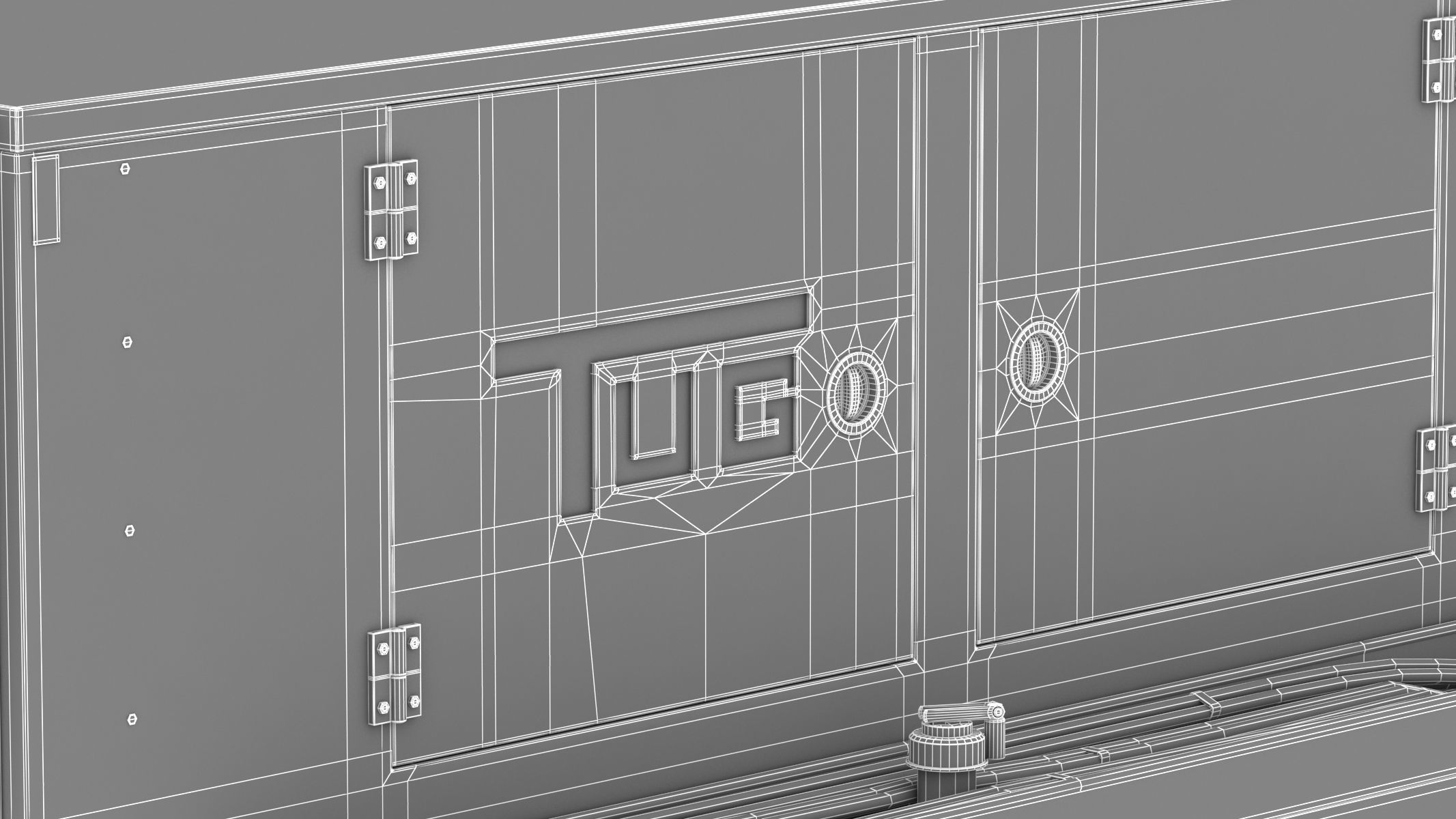 TUG Ground Powered Unit 28V Magnum 3D model_37