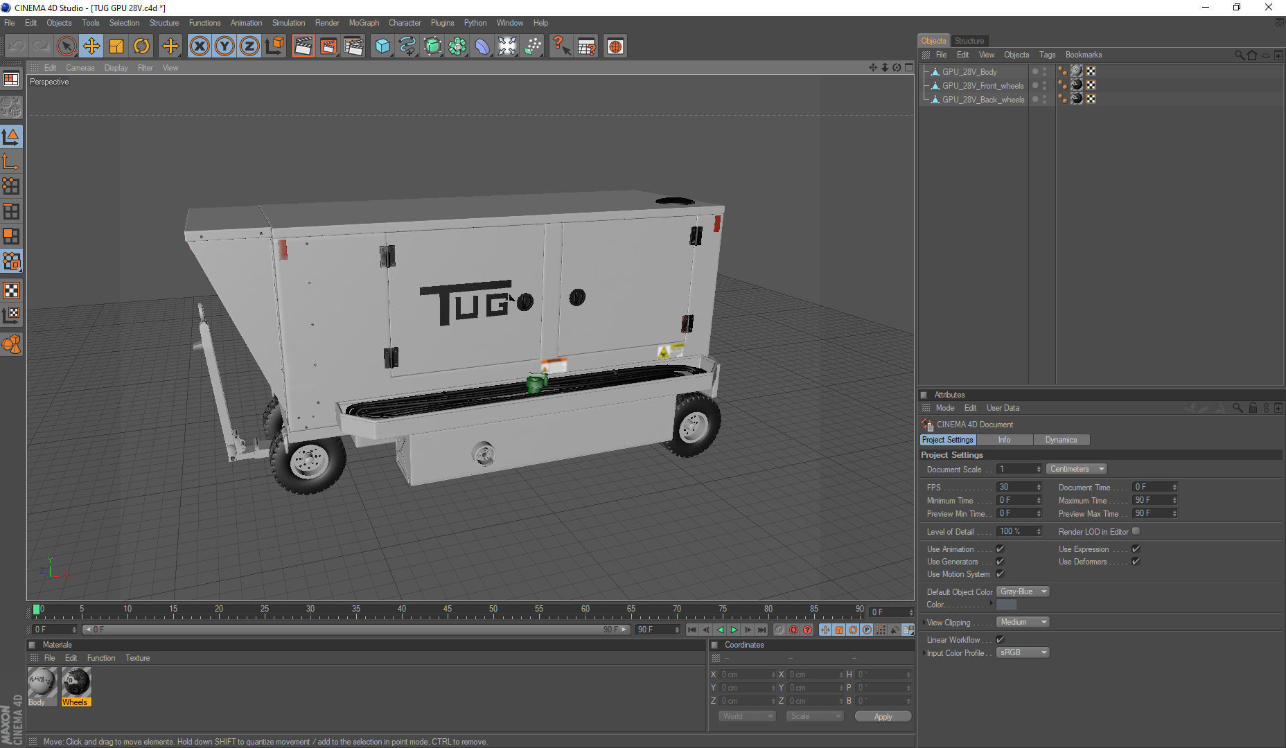 TUG Ground Powered Unit 28V Magnum 3D model_4